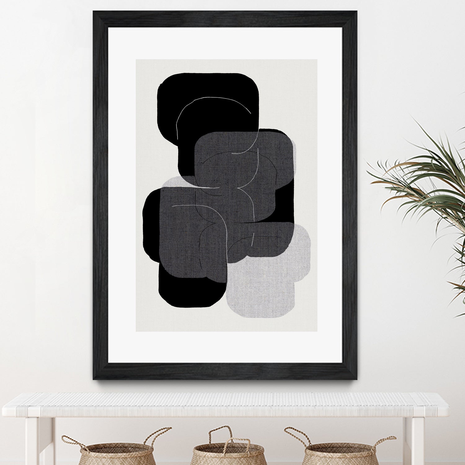 Abstract Forms in Black by cartissi on GIANT ART - abstract grey