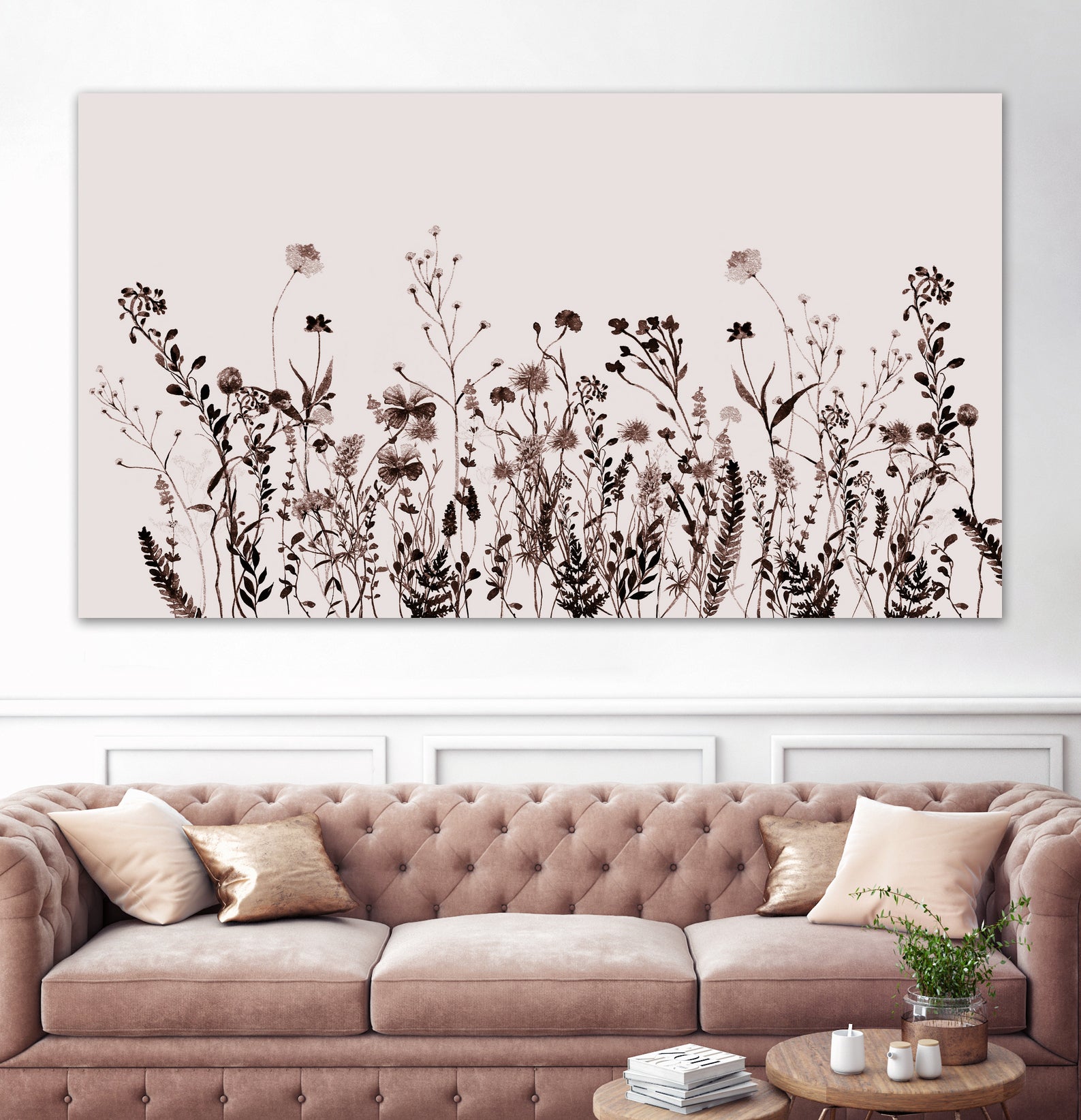 Wildflower Meadow Brown Summer Creme by Monika Strigel on GIANT ART - 15372 photography
