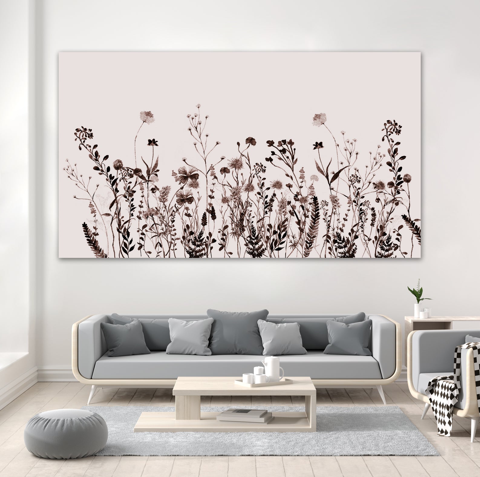 Wildflower Meadow Brown Summer Creme by Monika Strigel on GIANT ART - 15372 photography