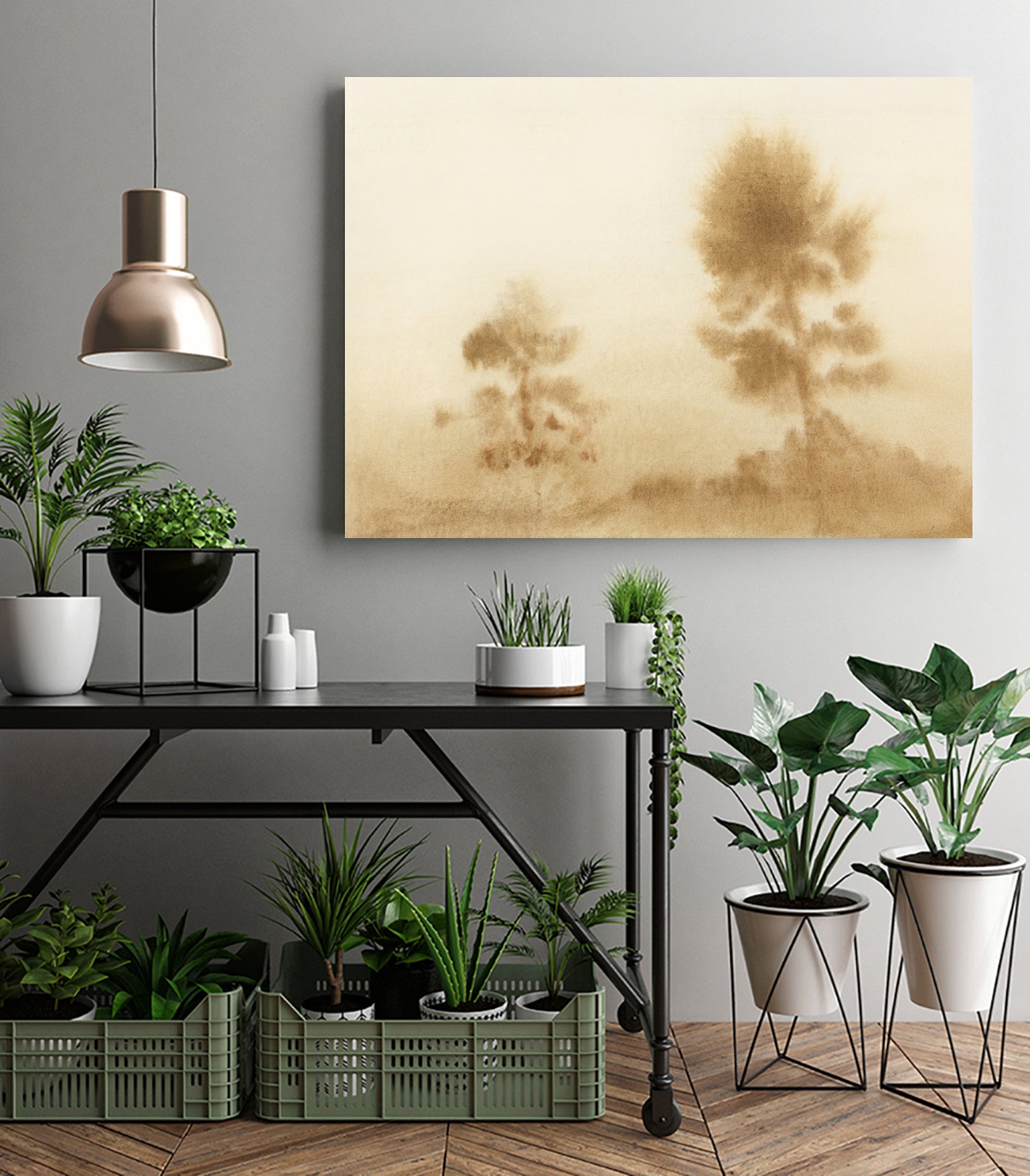 Misty Meadow by Dan Hobday on GIANT ART - outdoor