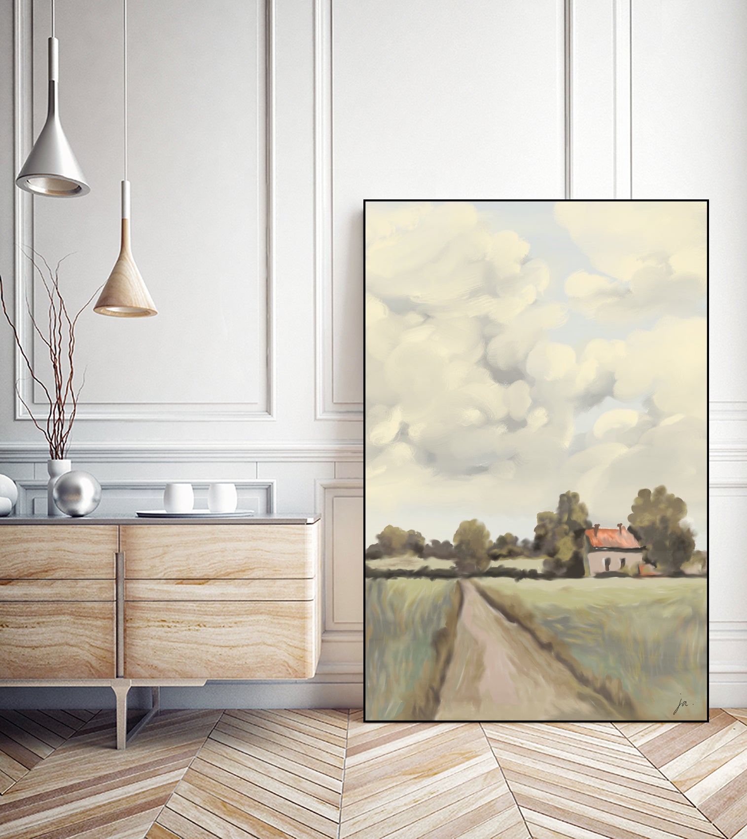 Tranquil Countryside by Jenna Alheit on GIANT ART - 4724 illustration