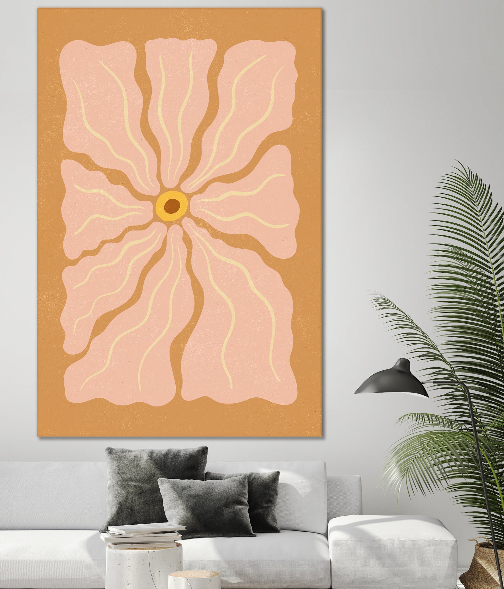 Stylized Flower with Petals by Katarzyna GƒÖsiorowska on GIANT ART - flowers and plants abstract flower art