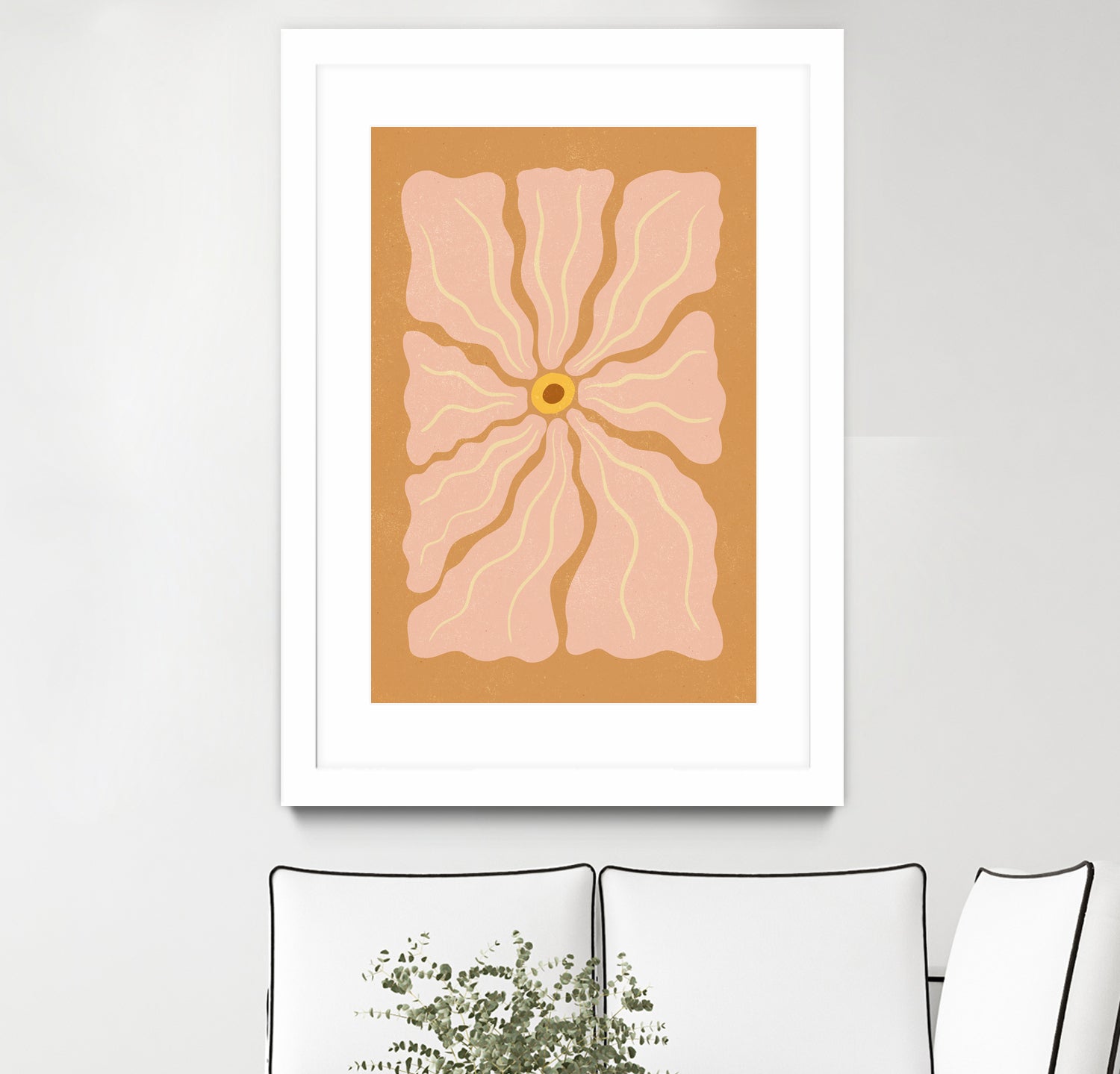 Stylized Flower with Petals by Katarzyna GƒÖsiorowska on GIANT ART - flowers and plants abstract flower art