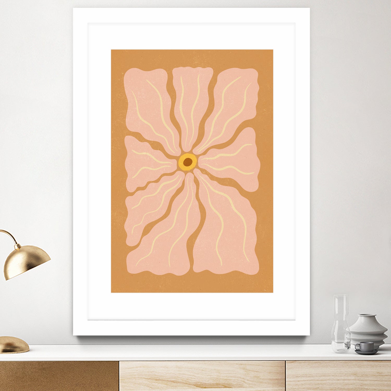 Stylized Flower with Petals by Katarzyna GƒÖsiorowska on GIANT ART - flowers and plants abstract flower art