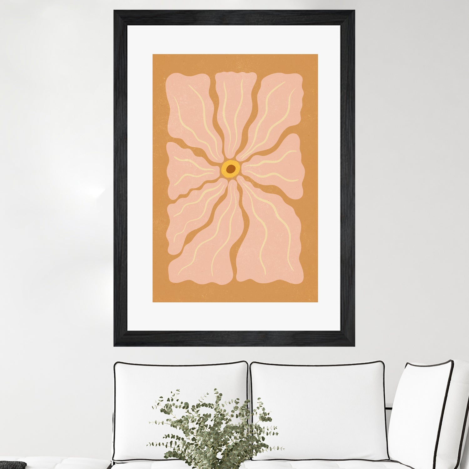 Stylized Flower with Petals by Katarzyna GƒÖsiorowska on GIANT ART - flowers and plants abstract flower art