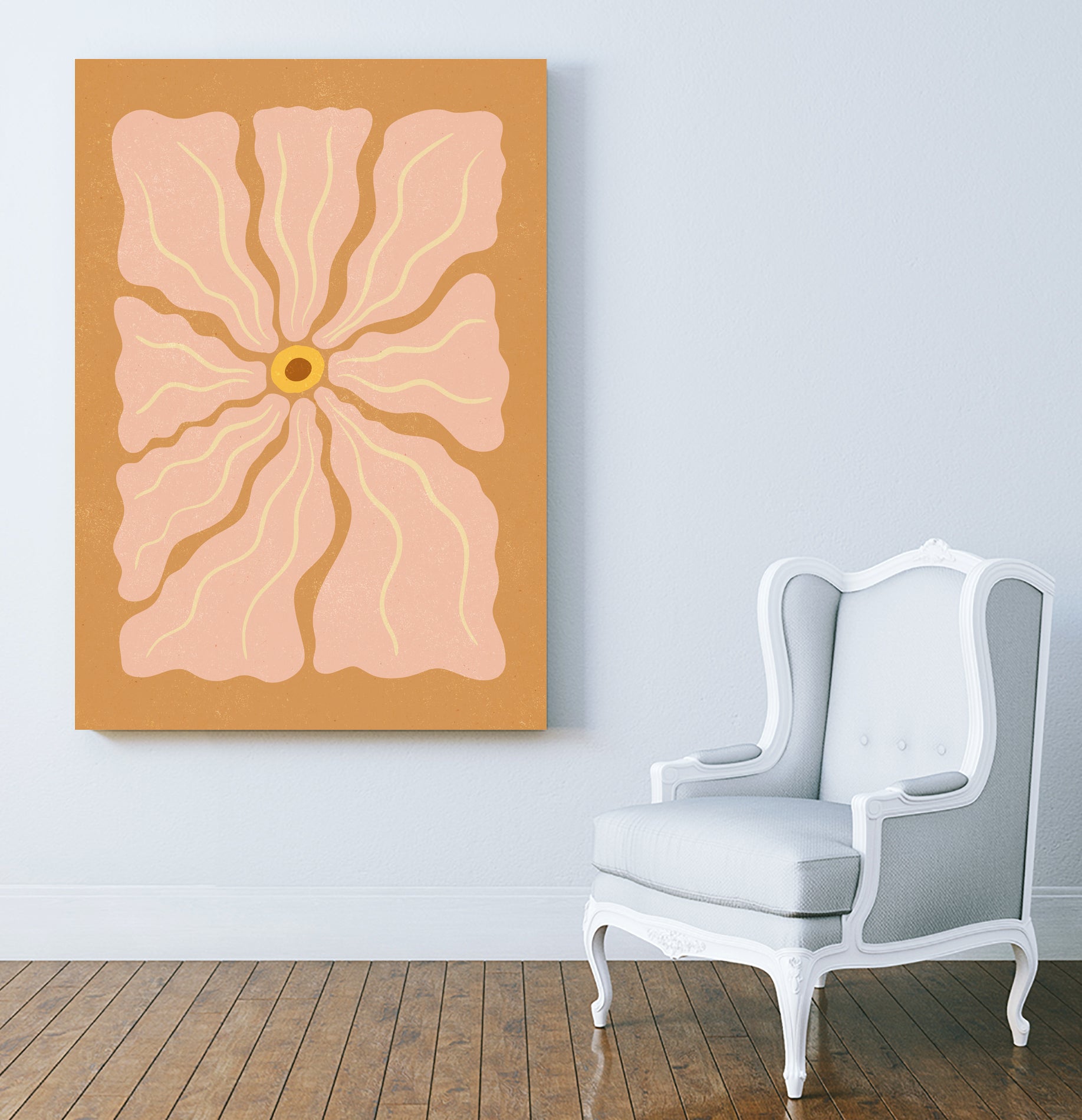 Stylized Flower with Petals by Katarzyna GƒÖsiorowska on GIANT ART - flowers and plants abstract flower art