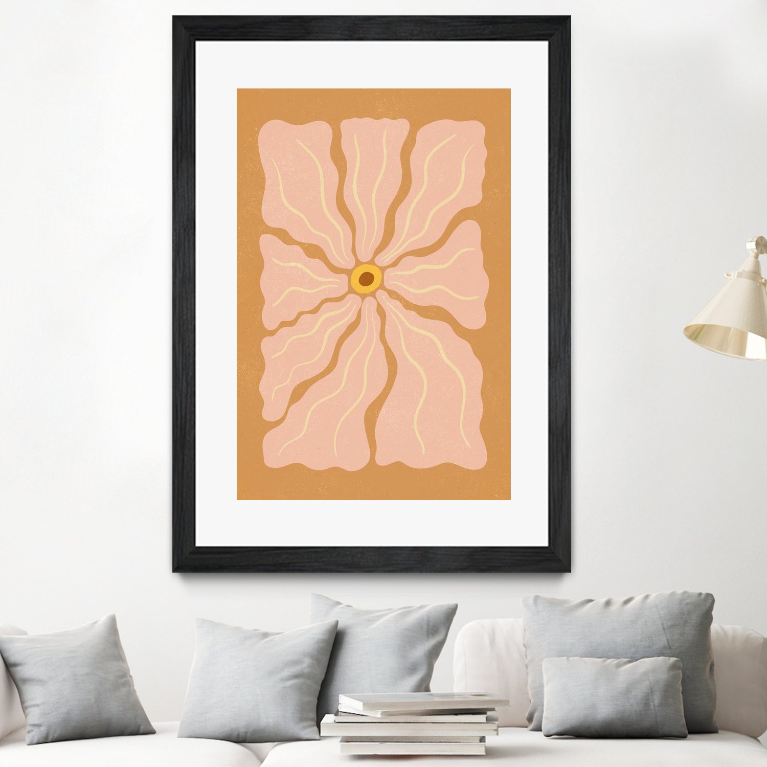 Stylized Flower with Petals by Katarzyna GƒÖsiorowska on GIANT ART - flowers and plants abstract flower art