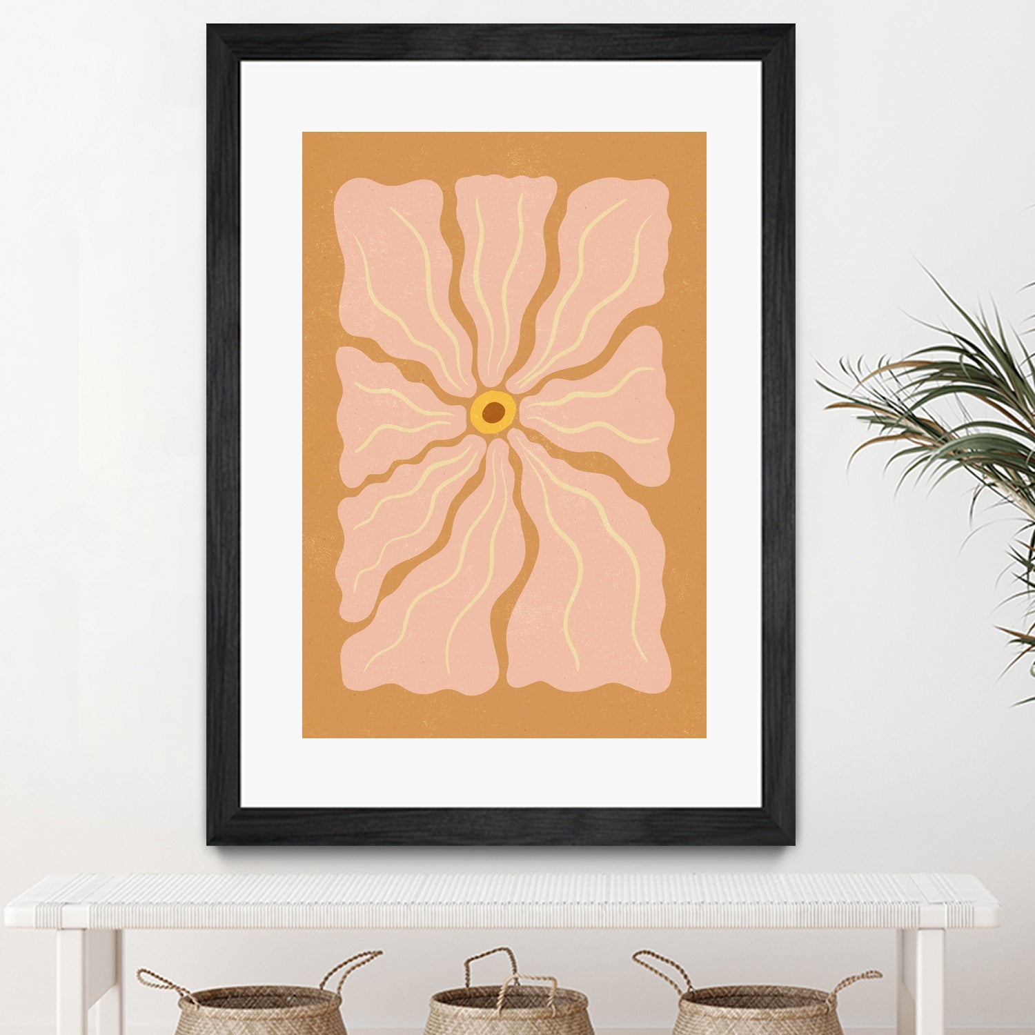 Stylized Flower with Petals by Katarzyna GƒÖsiorowska on GIANT ART - flowers and plants abstract flower art