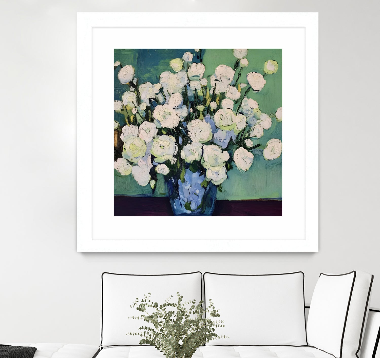 White Roses by Avanesova Elena on GIANT ART - white roses