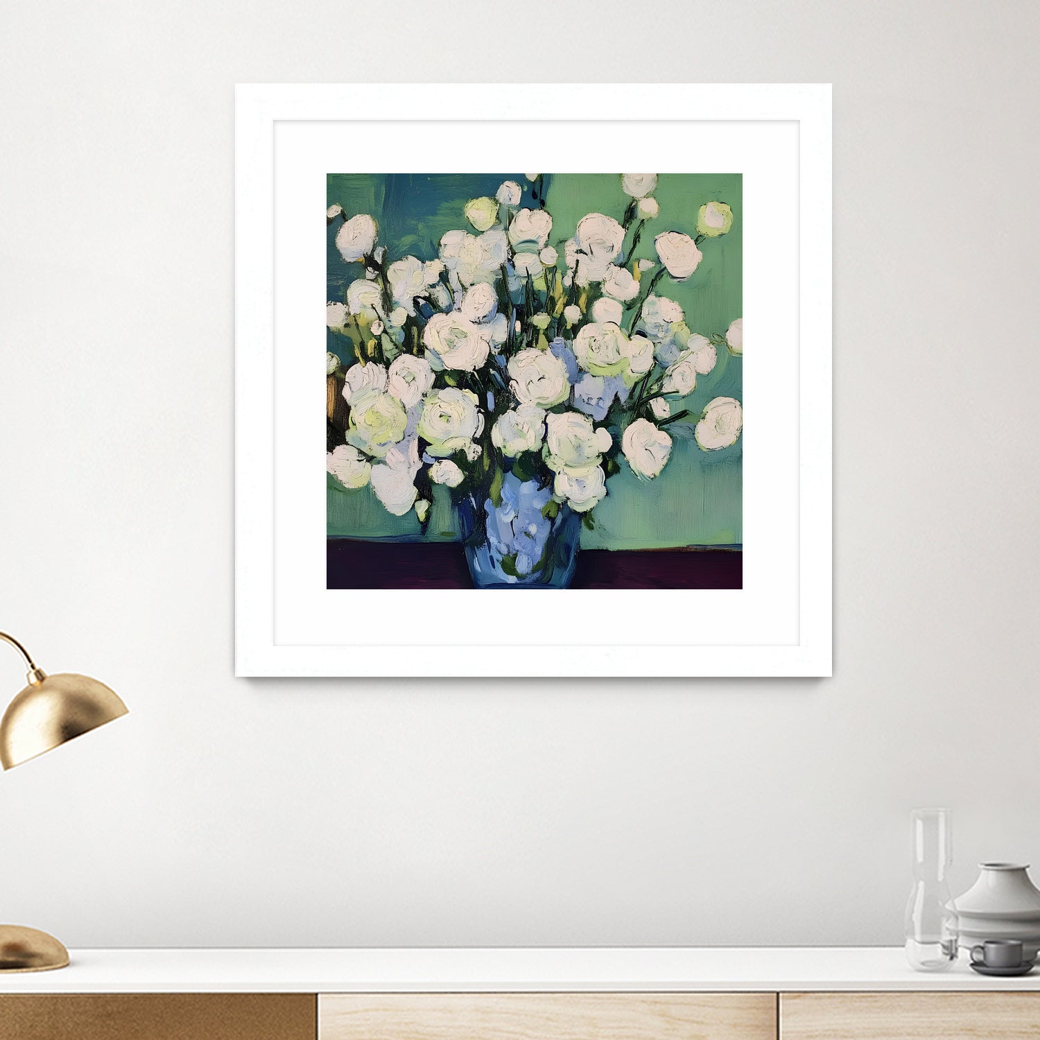 White Roses by Avanesova Elena on GIANT ART - white roses