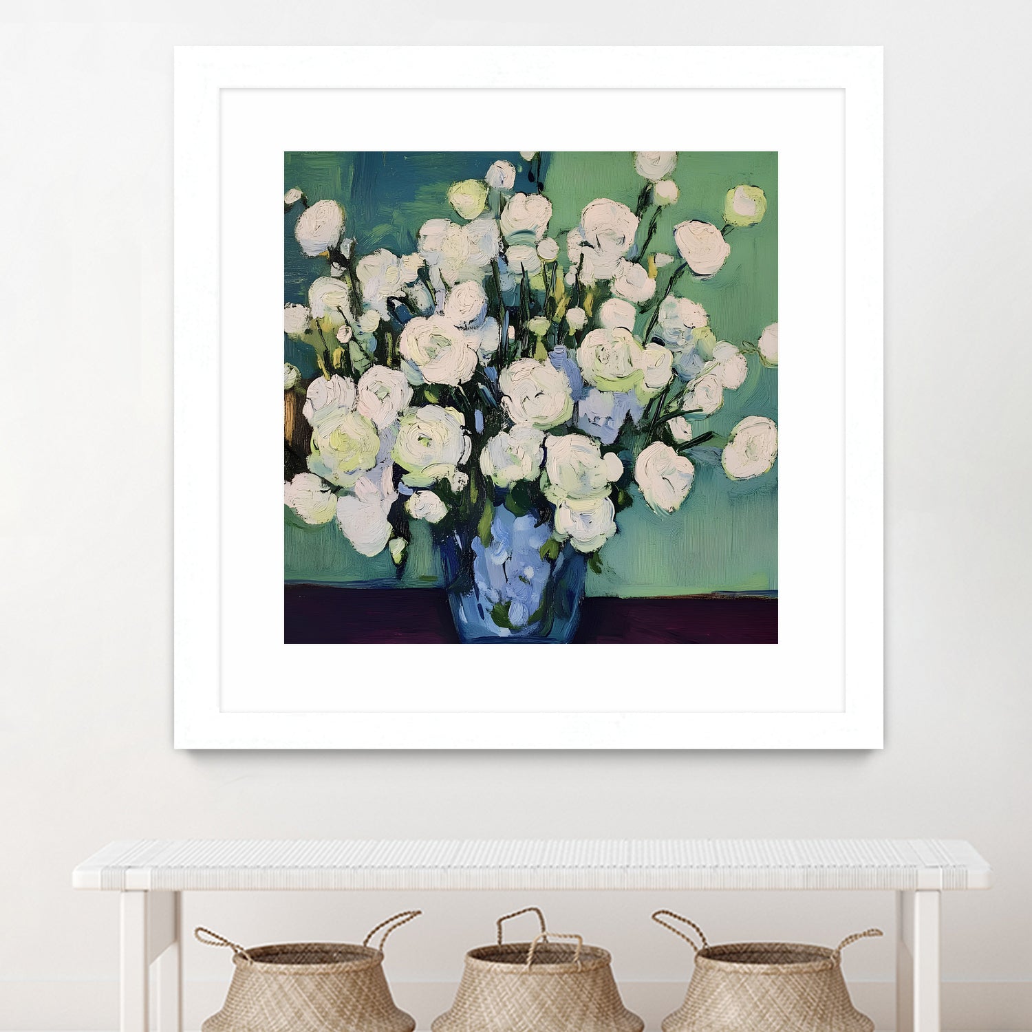 White Roses by Avanesova Elena on GIANT ART - white roses
