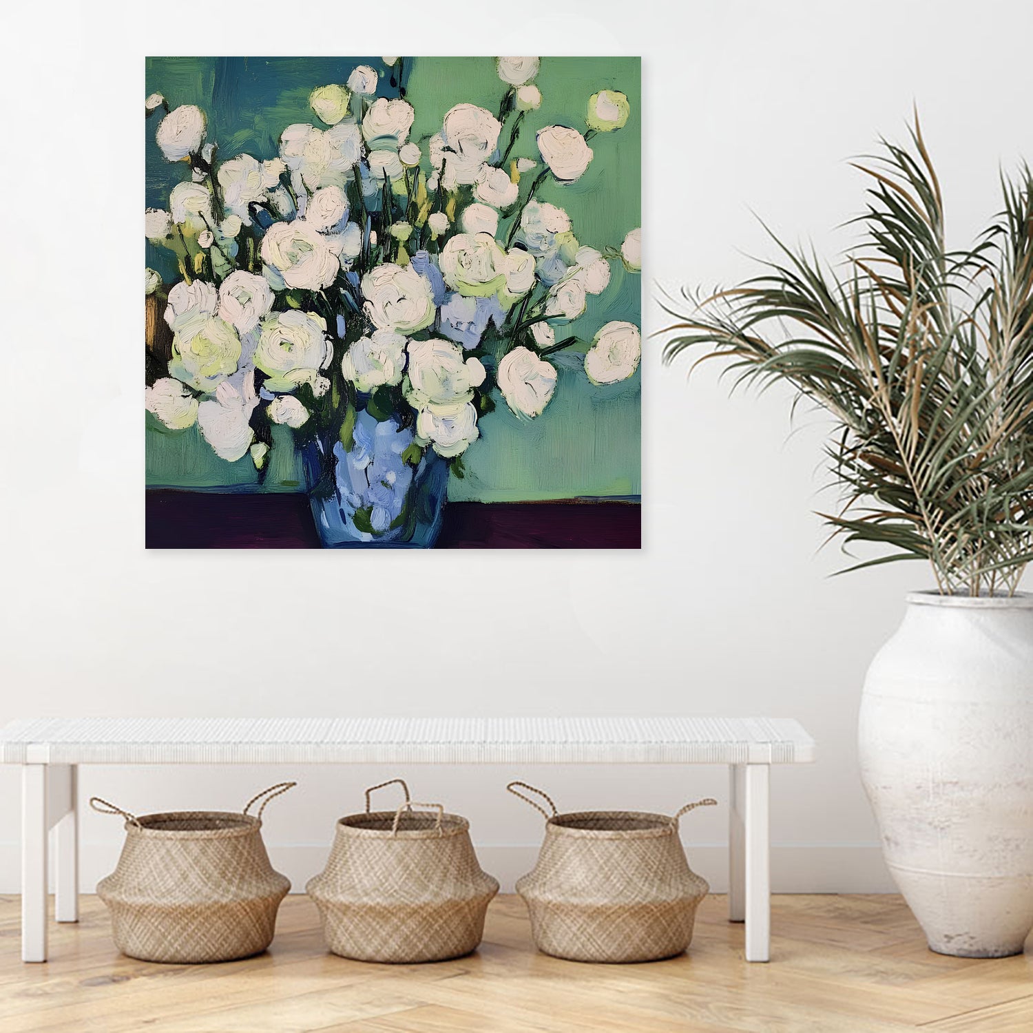 White Roses by Avanesova Elena on GIANT ART - white roses