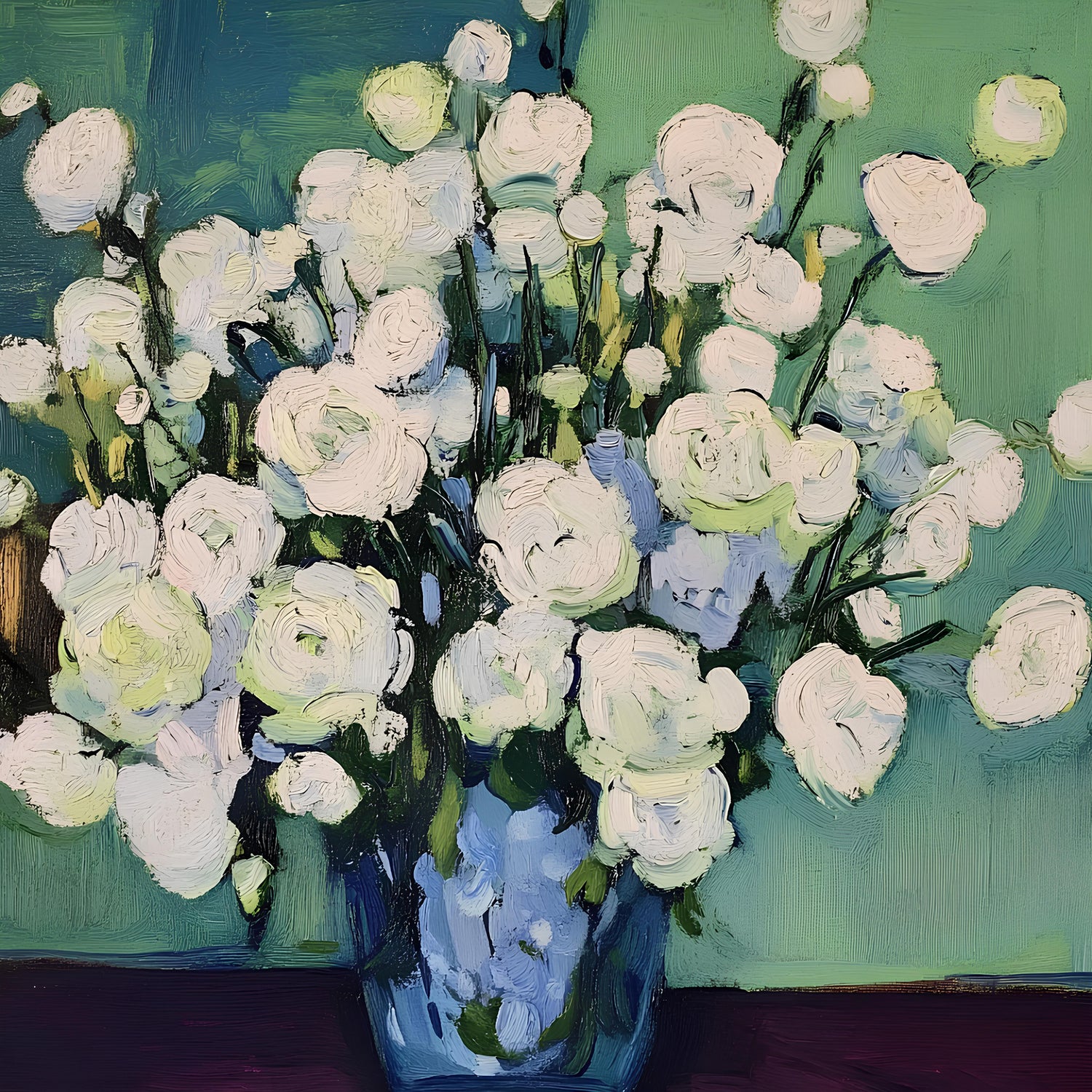 White Roses by Avanesova Elena on GIANT ART - white roses