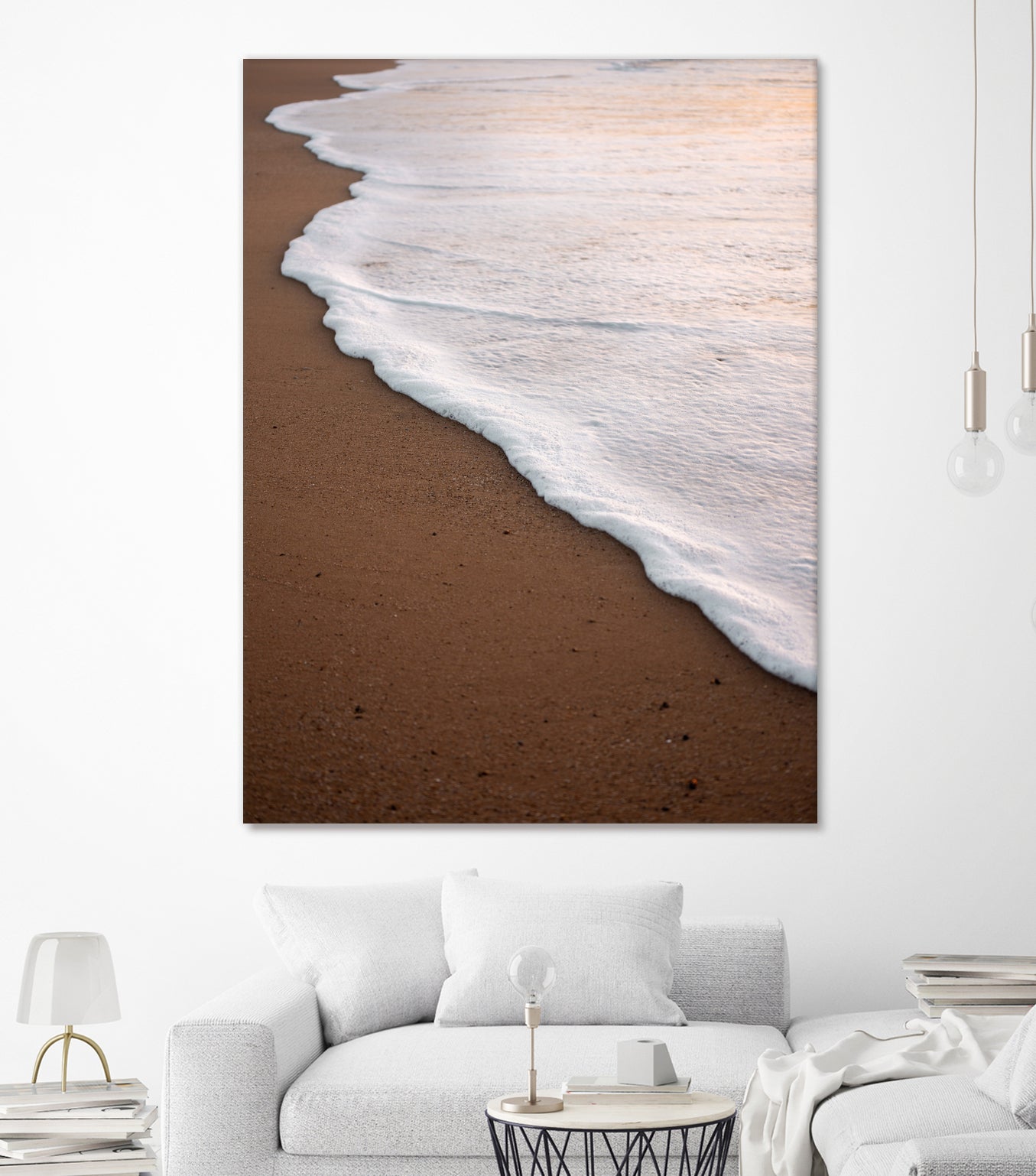 Minimalist Beach Wave by Raisa Zwart on GIANT ART - abstract beach waves