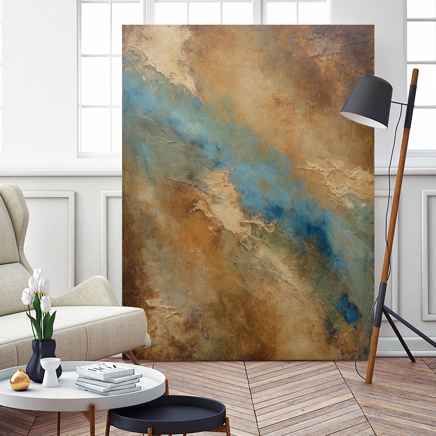 River Through the Desert by Alpenglow Workshop on GIANT ART - abstract