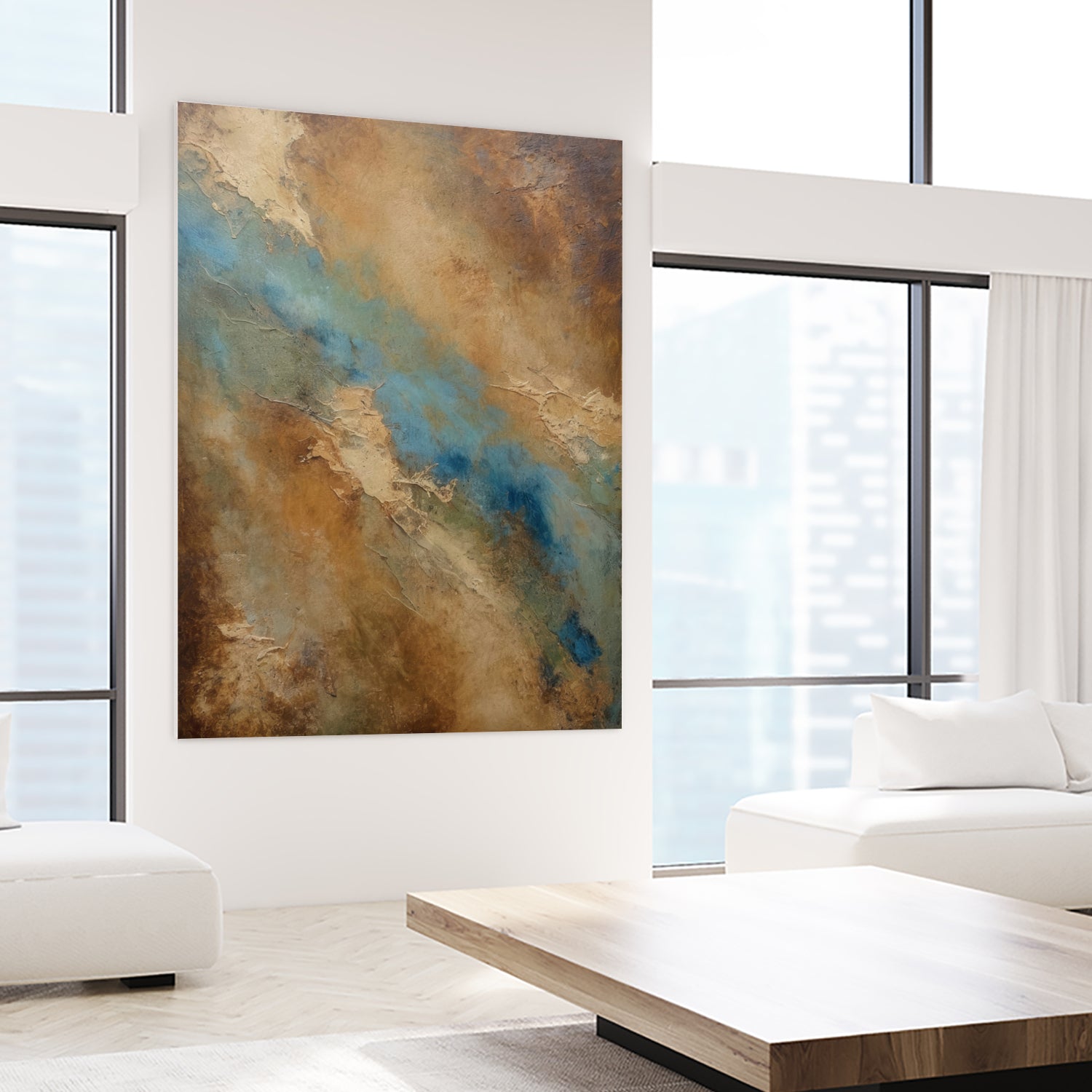 River Through the Desert by Alpenglow Workshop on GIANT ART - abstract