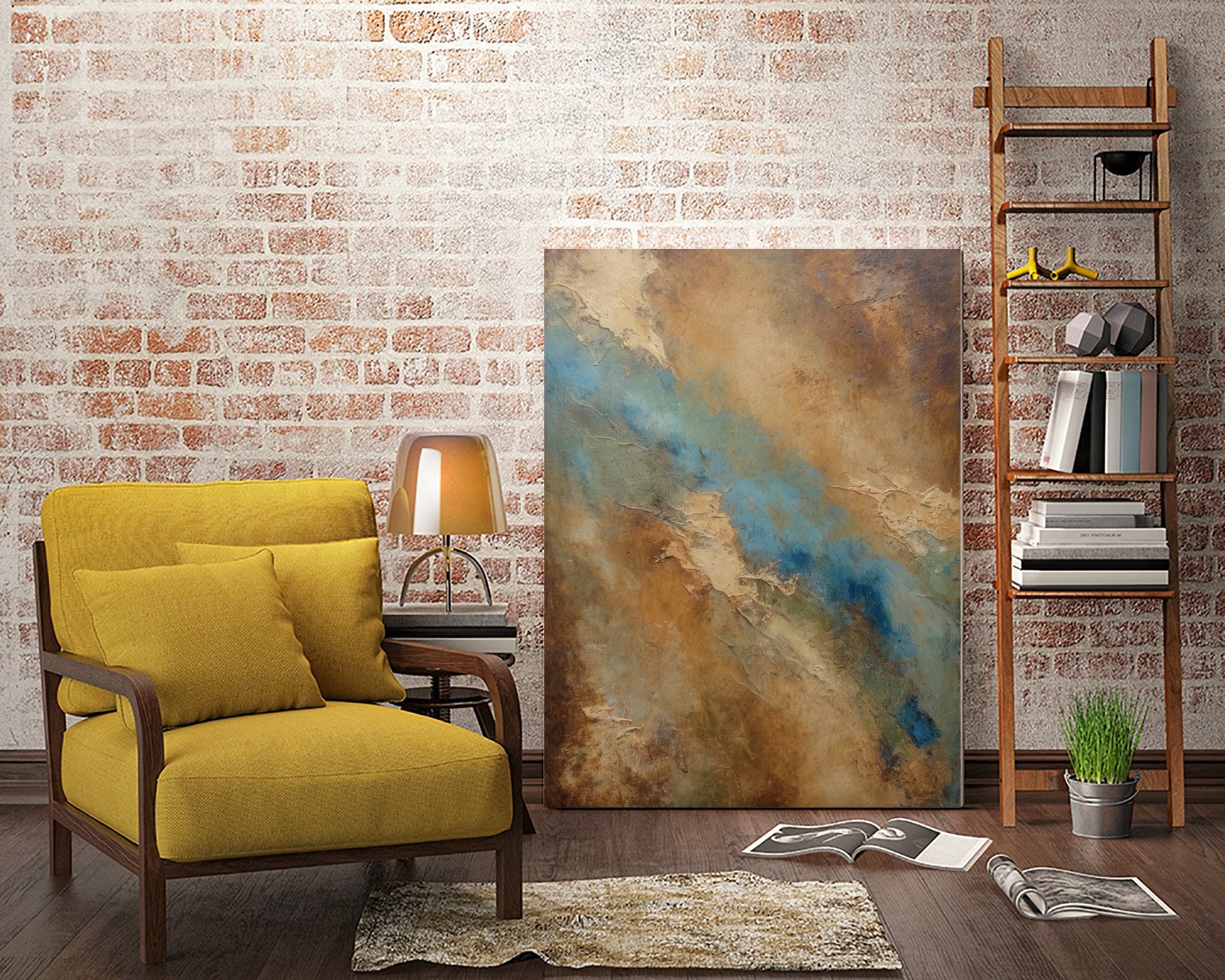 River Through the Desert by Alpenglow Workshop on GIANT ART - abstract