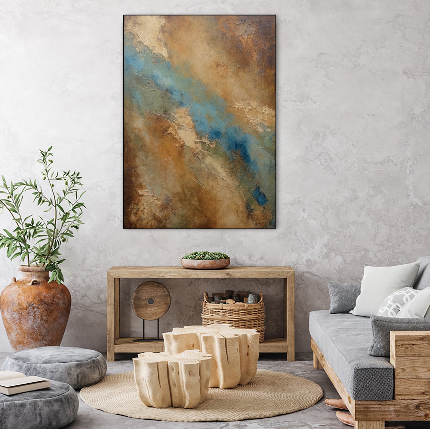 River Through the Desert by Alpenglow Workshop on GIANT ART - abstract