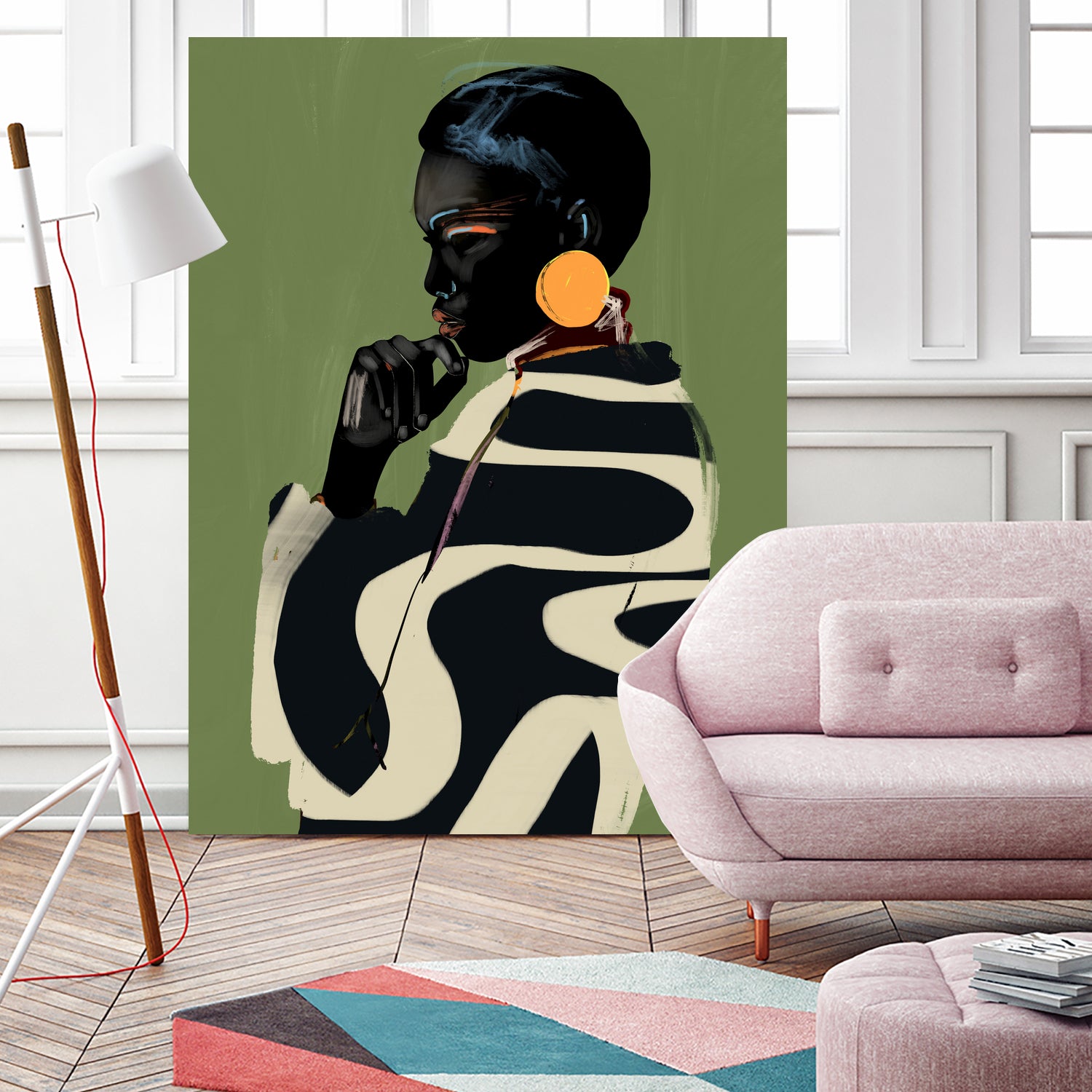 Bold Contemplation by ThingDesign on GIANT ART - illustration modern art