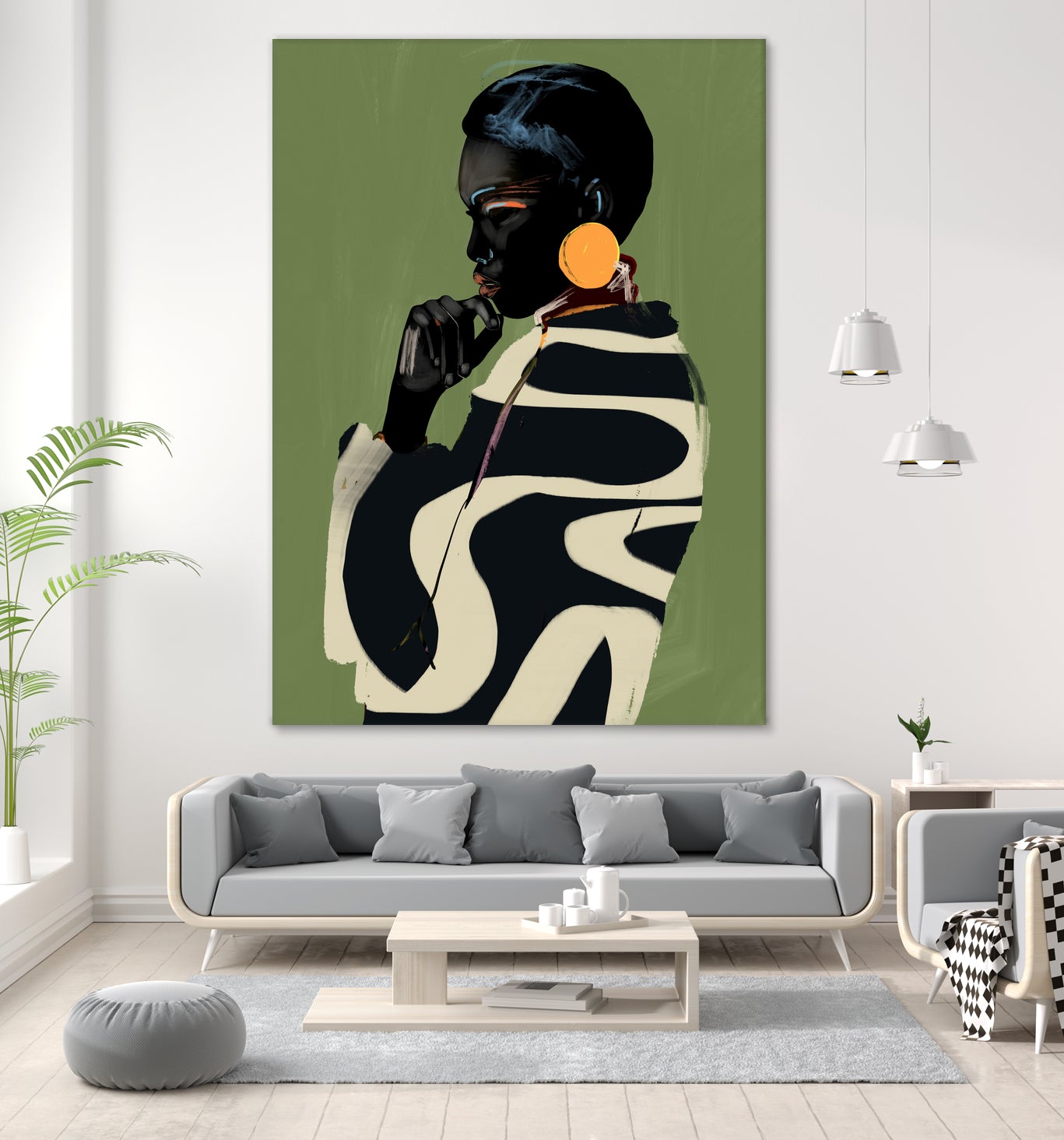 Bold Contemplation by ThingDesign on GIANT ART - illustration modern art