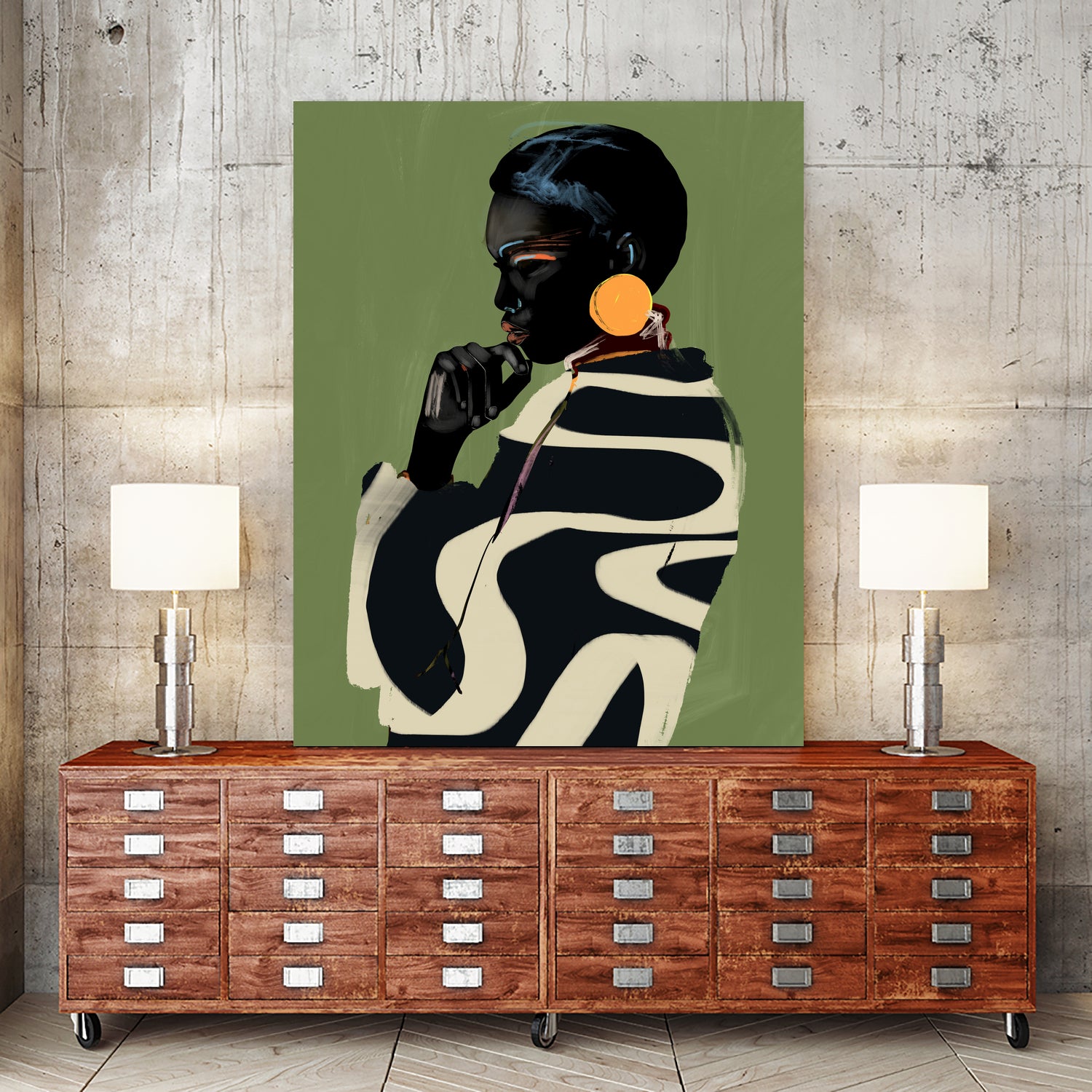 Bold Contemplation by ThingDesign on GIANT ART - illustration modern art