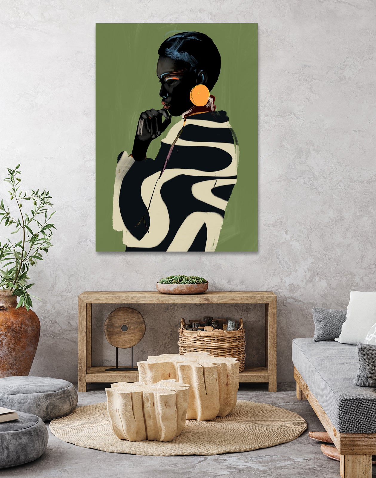 Bold Contemplation by ThingDesign on GIANT ART - illustration modern art