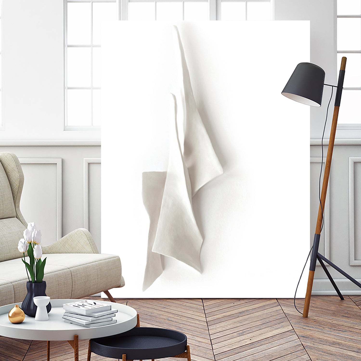 White Elegance by Jenja Braun on GIANT ART - flowers and plants minimalist-art