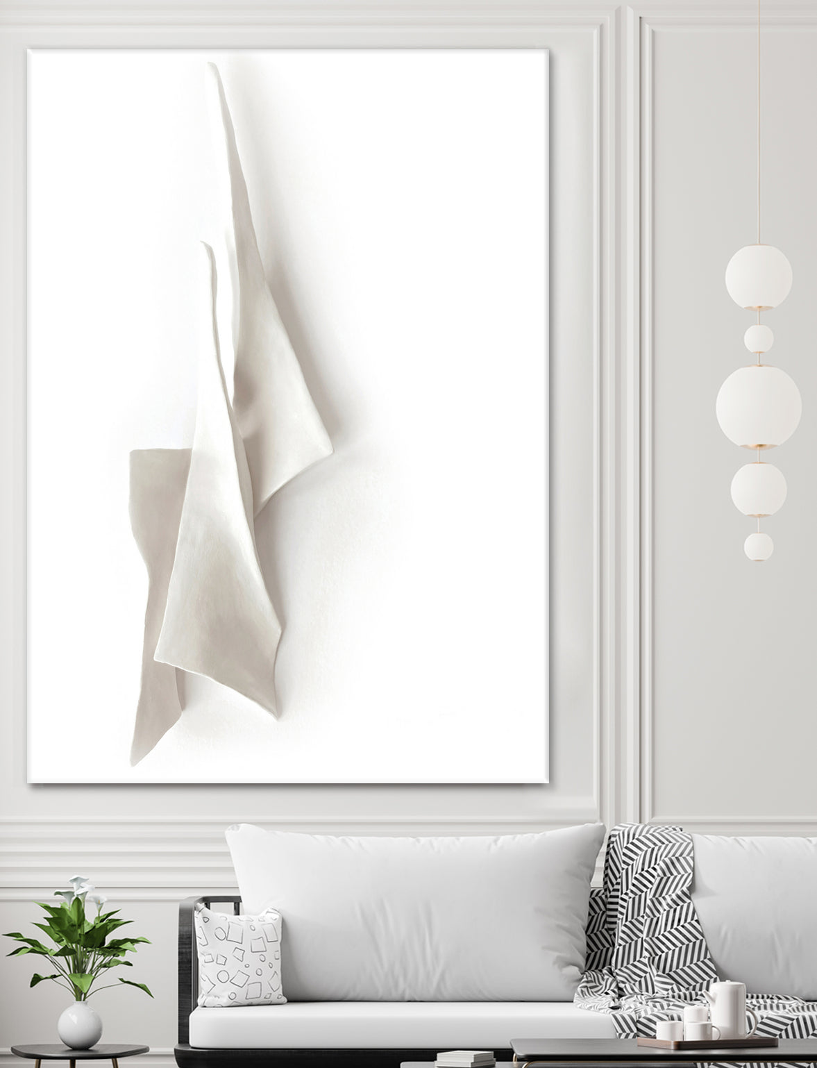 White Elegance by Jenja Braun on GIANT ART - flowers and plants minimalist-art