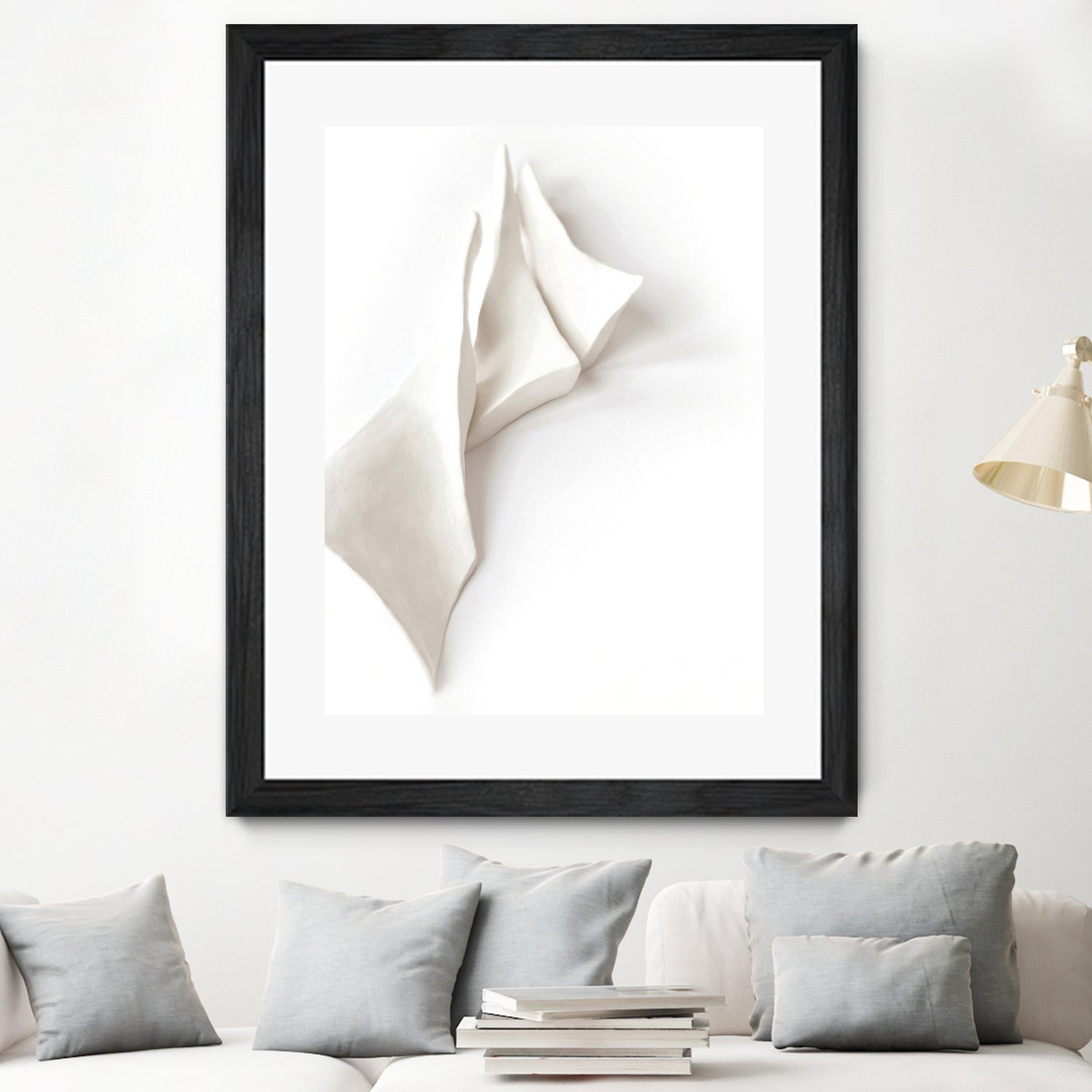 Folded Whispers by Jenja Braun on GIANT ART - flowers and plants minimalist decor