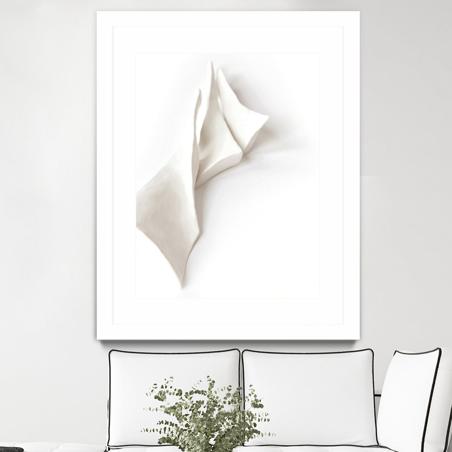 Folded Whispers by Jenja Braun on GIANT ART - flowers and plants minimalist decor
