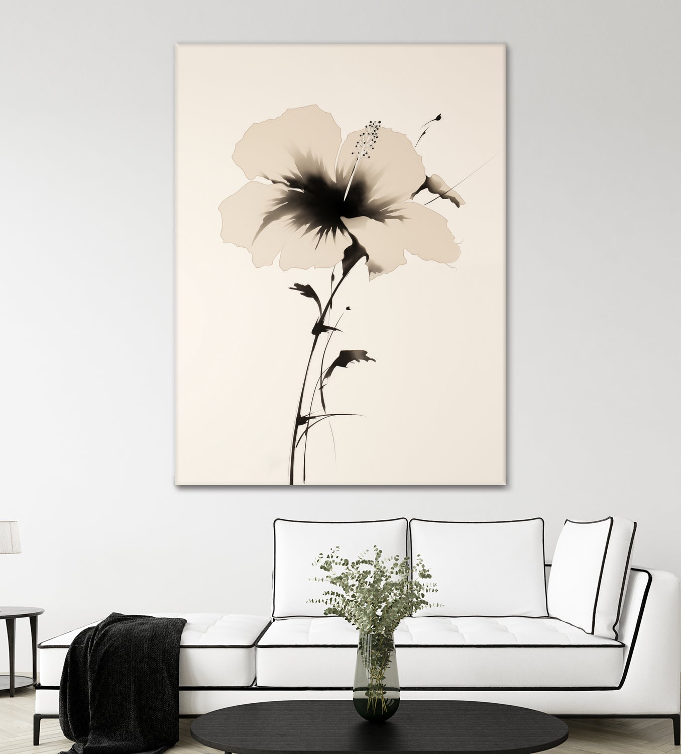 Hibiscus In Beige by Andreas Magnusson on GIANT ART - hibiscus