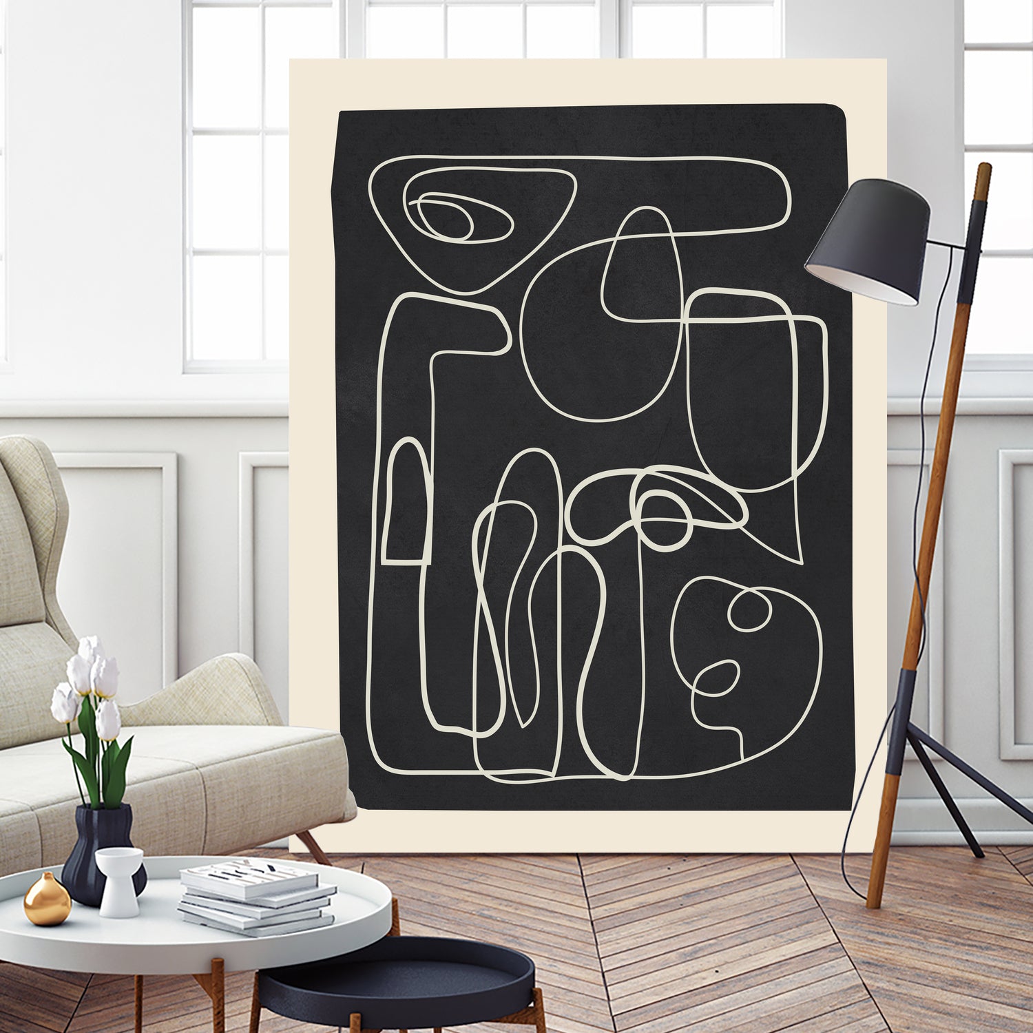 Flowing Lines Maze by City Art on GIANT ART - abstract abstract art print