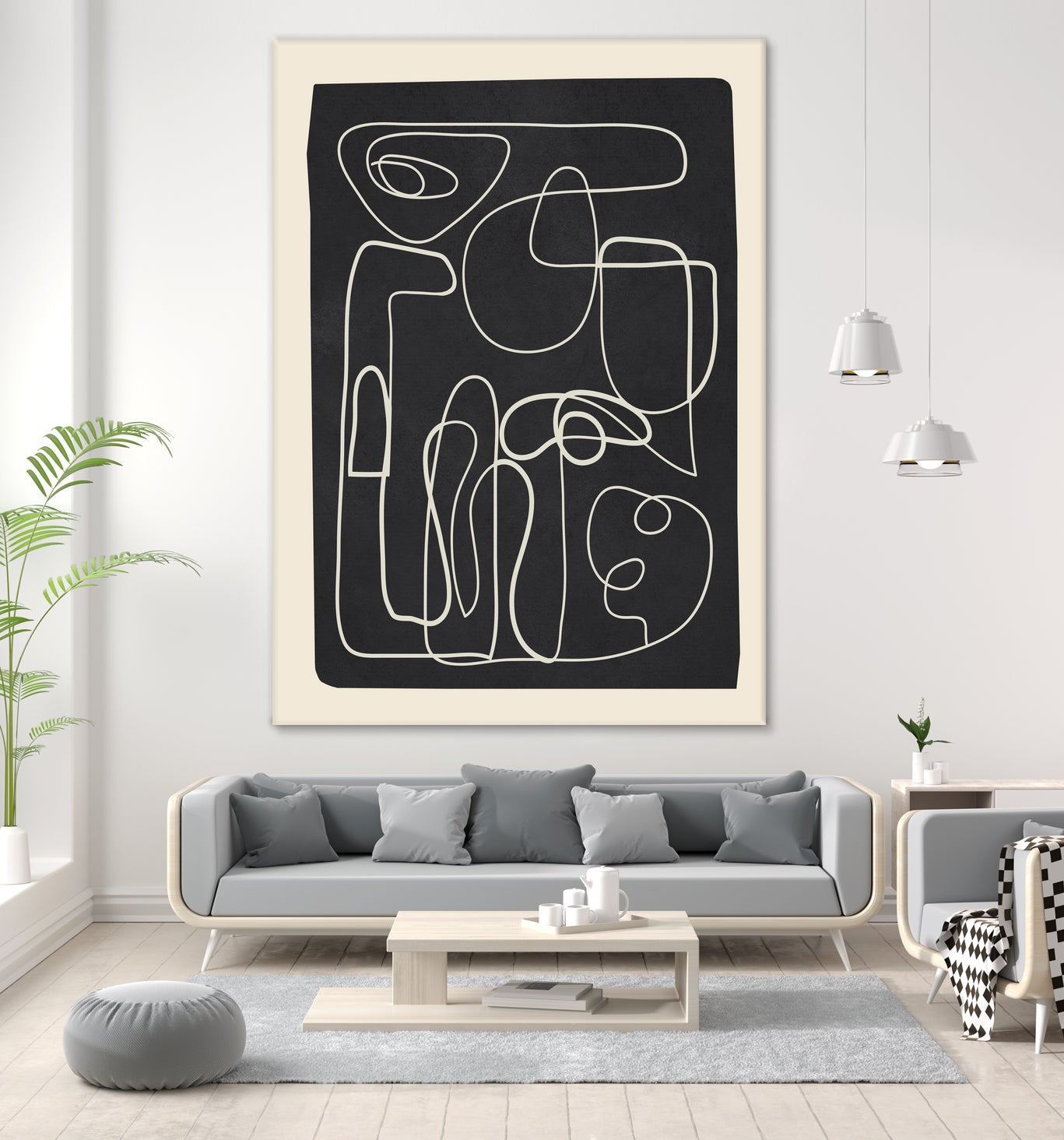 Flowing Lines Maze by City Art on GIANT ART - abstract abstract art print