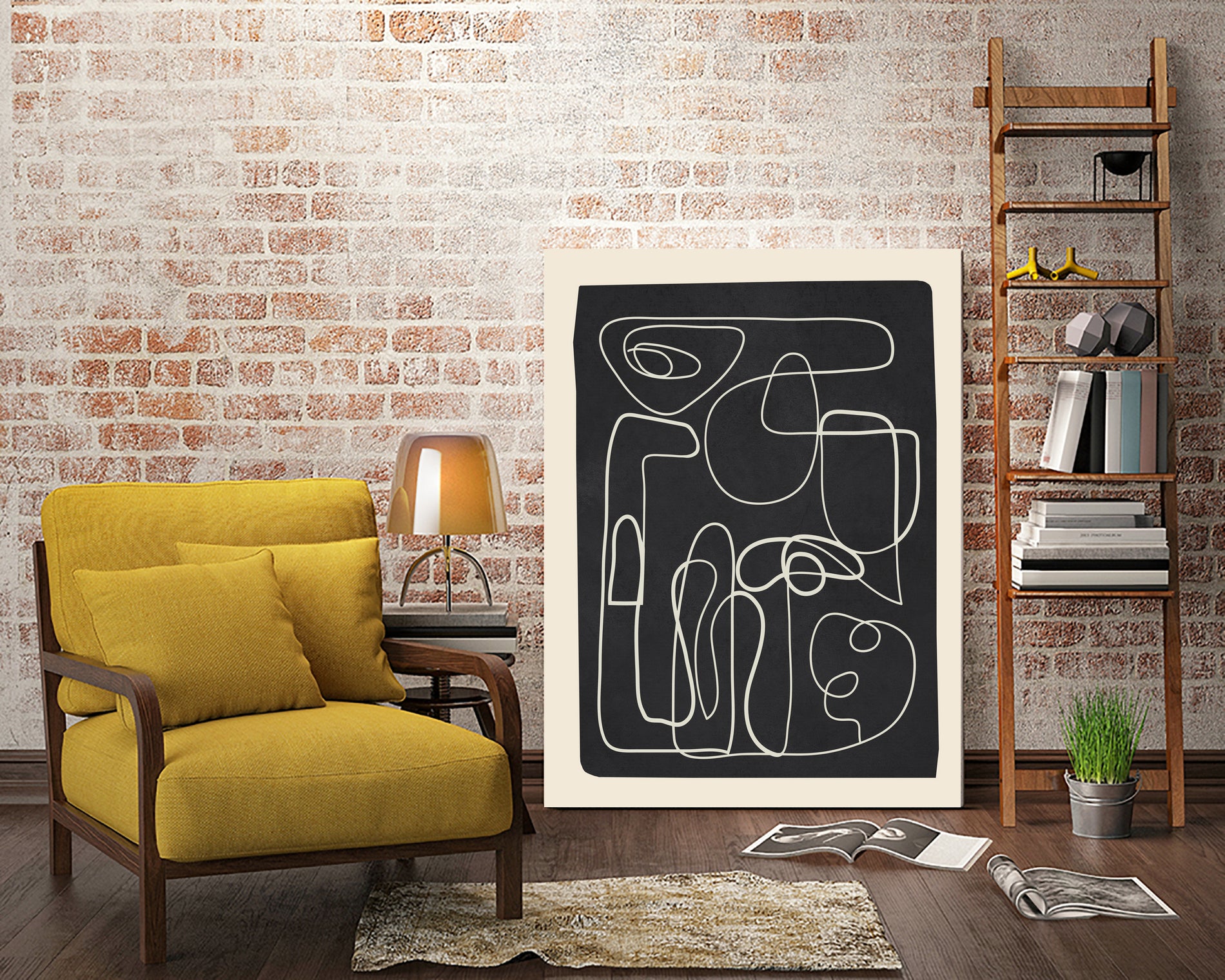 Flowing Lines Maze by City Art on GIANT ART - abstract abstract art print