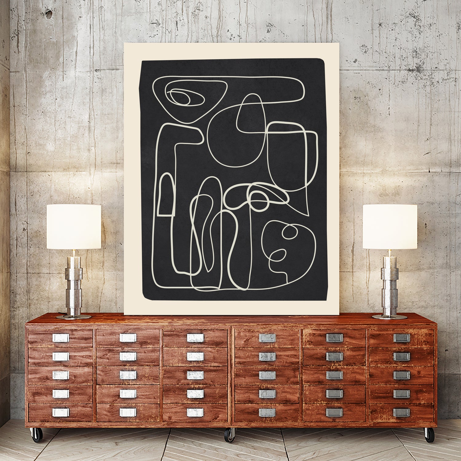 Flowing Lines Maze by City Art on GIANT ART - abstract abstract art print