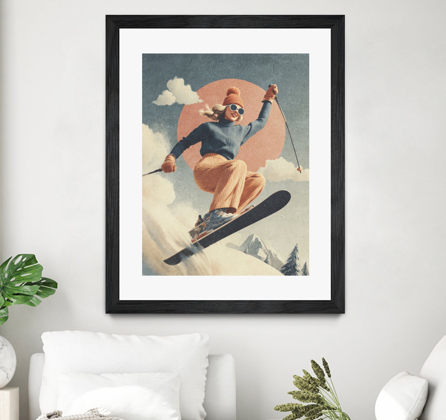 Skiing Adventure by Emel Tunaboylu on GIANT ART - skiing25