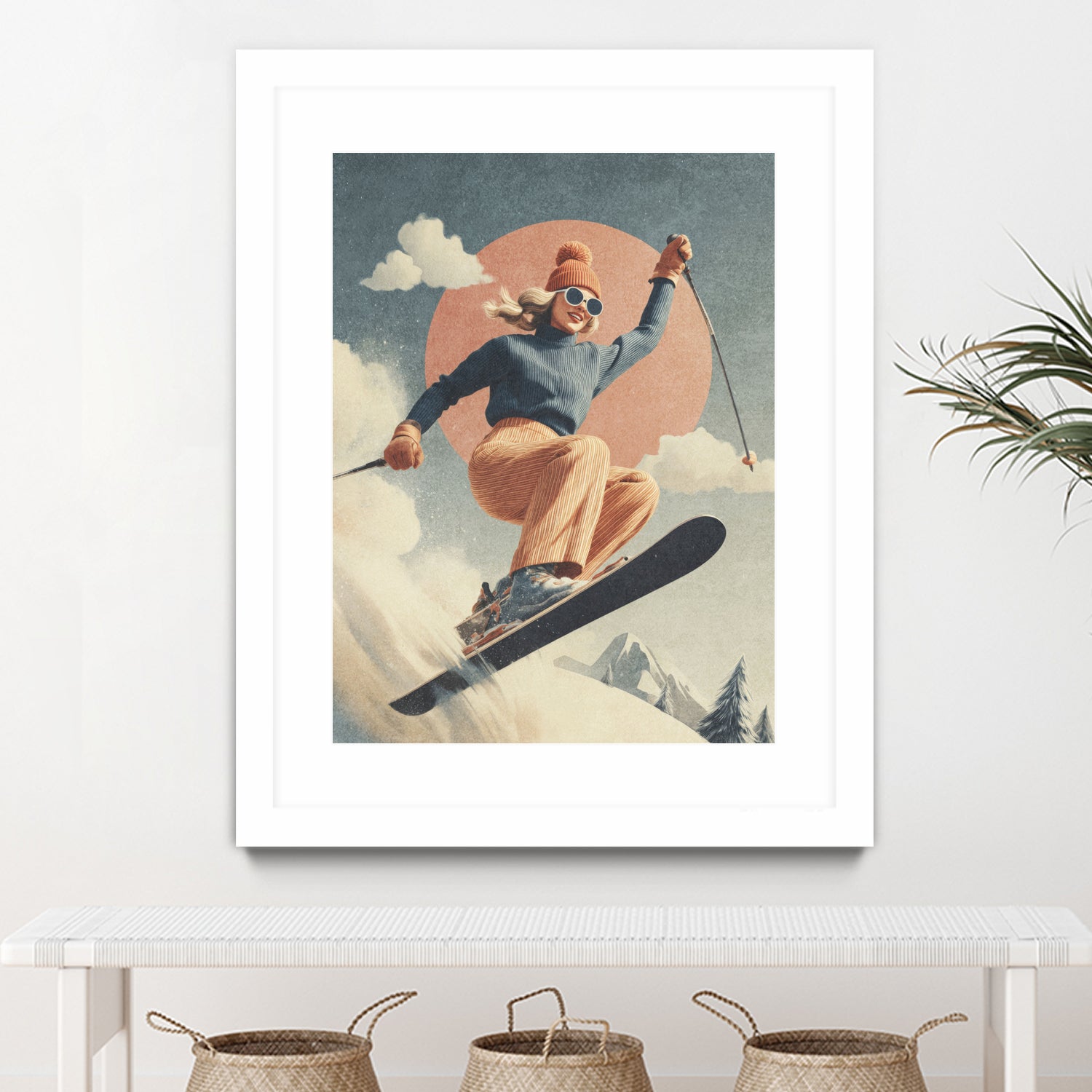 Skiing Adventure by Emel Tunaboylu on GIANT ART - skiing25
