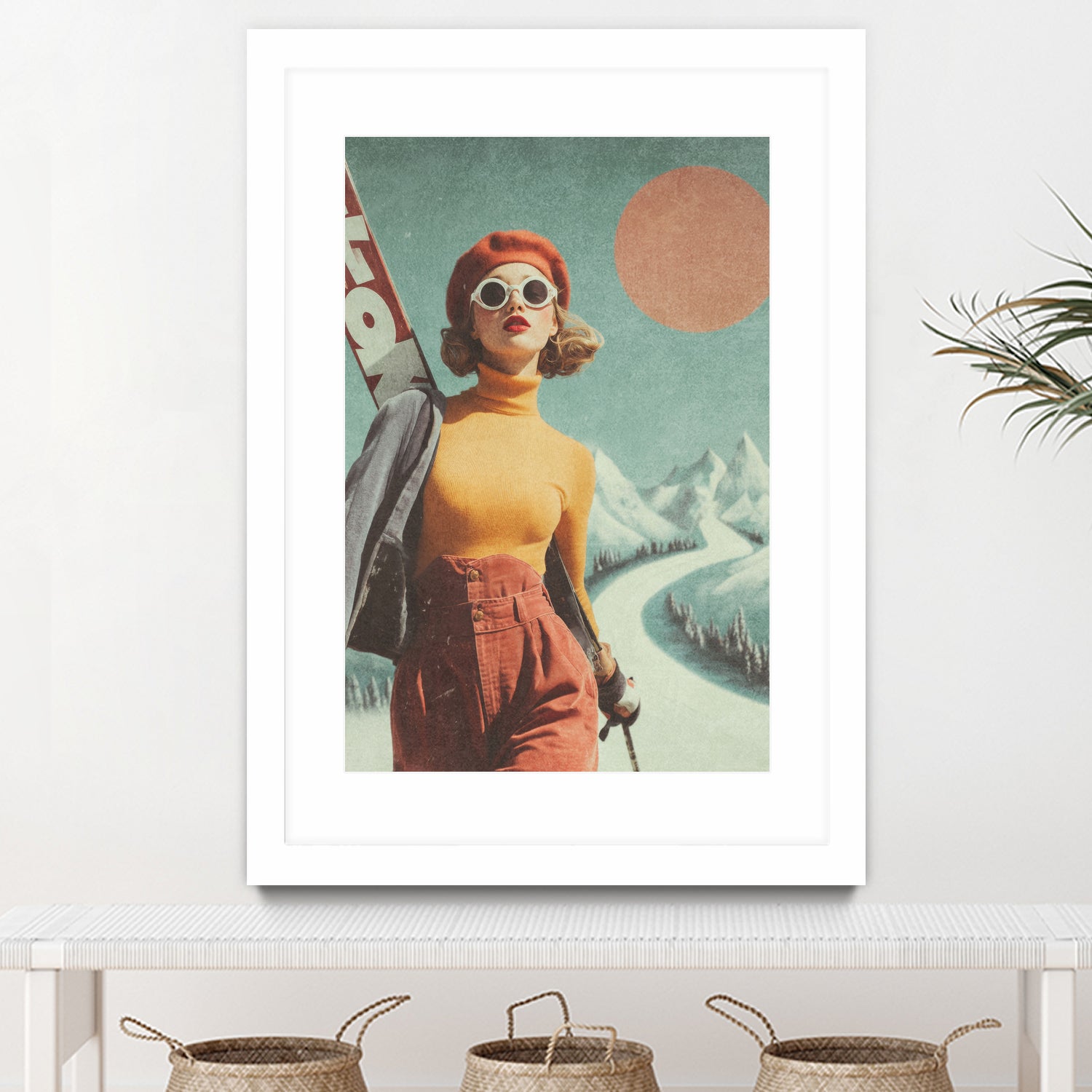 Skiing Adventure by Emel Tunaboylu on GIANT ART - skiing25