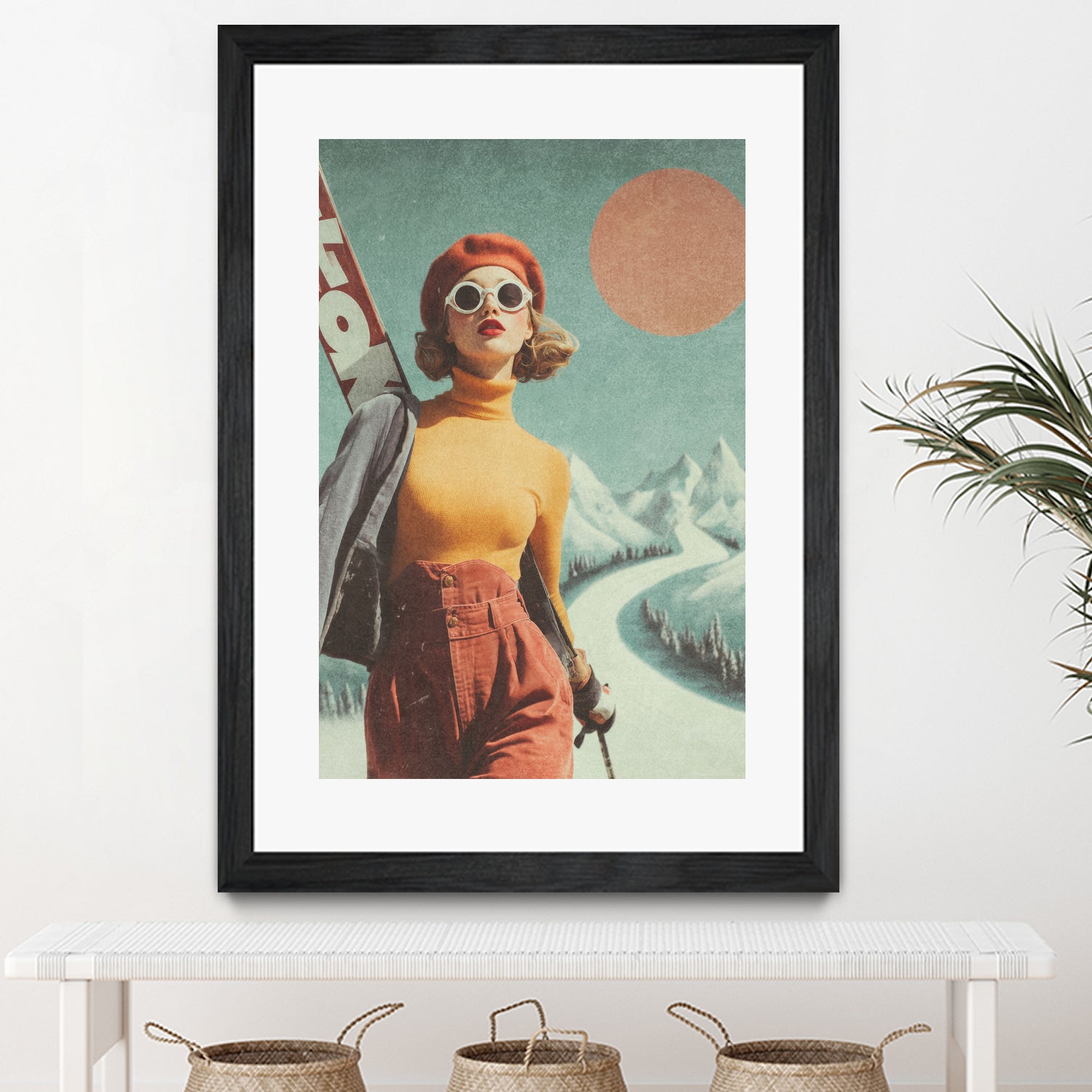 Skiing Adventure by Emel Tunaboylu on GIANT ART - skiing25