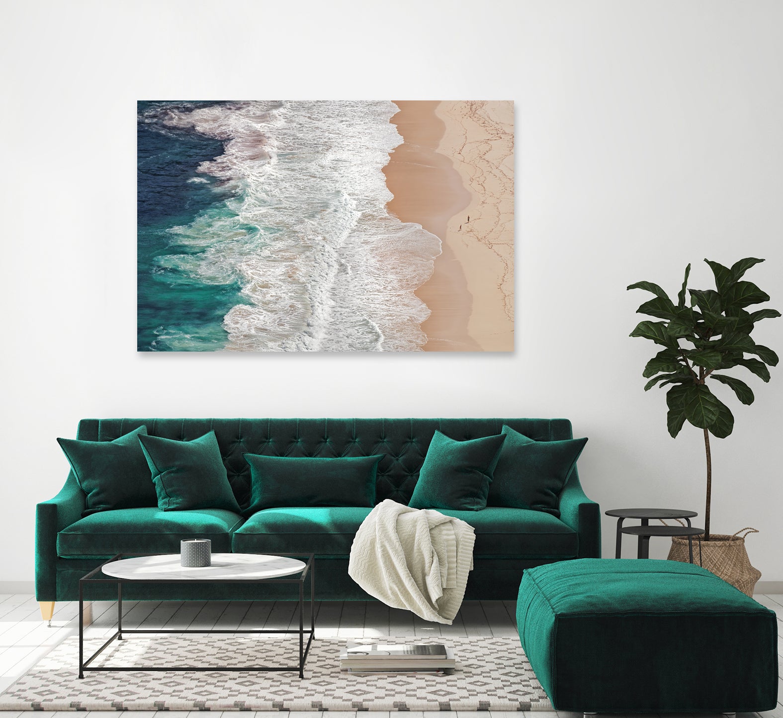 Where the Ocean Ends... by Andreas on GIANT ART - green landscape ocean