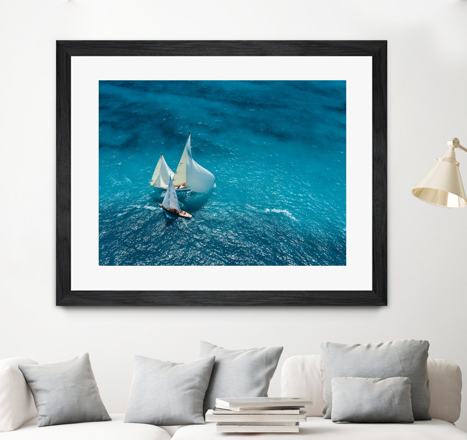 Croisement bleu by Marc on GIANT ART - landscape ship