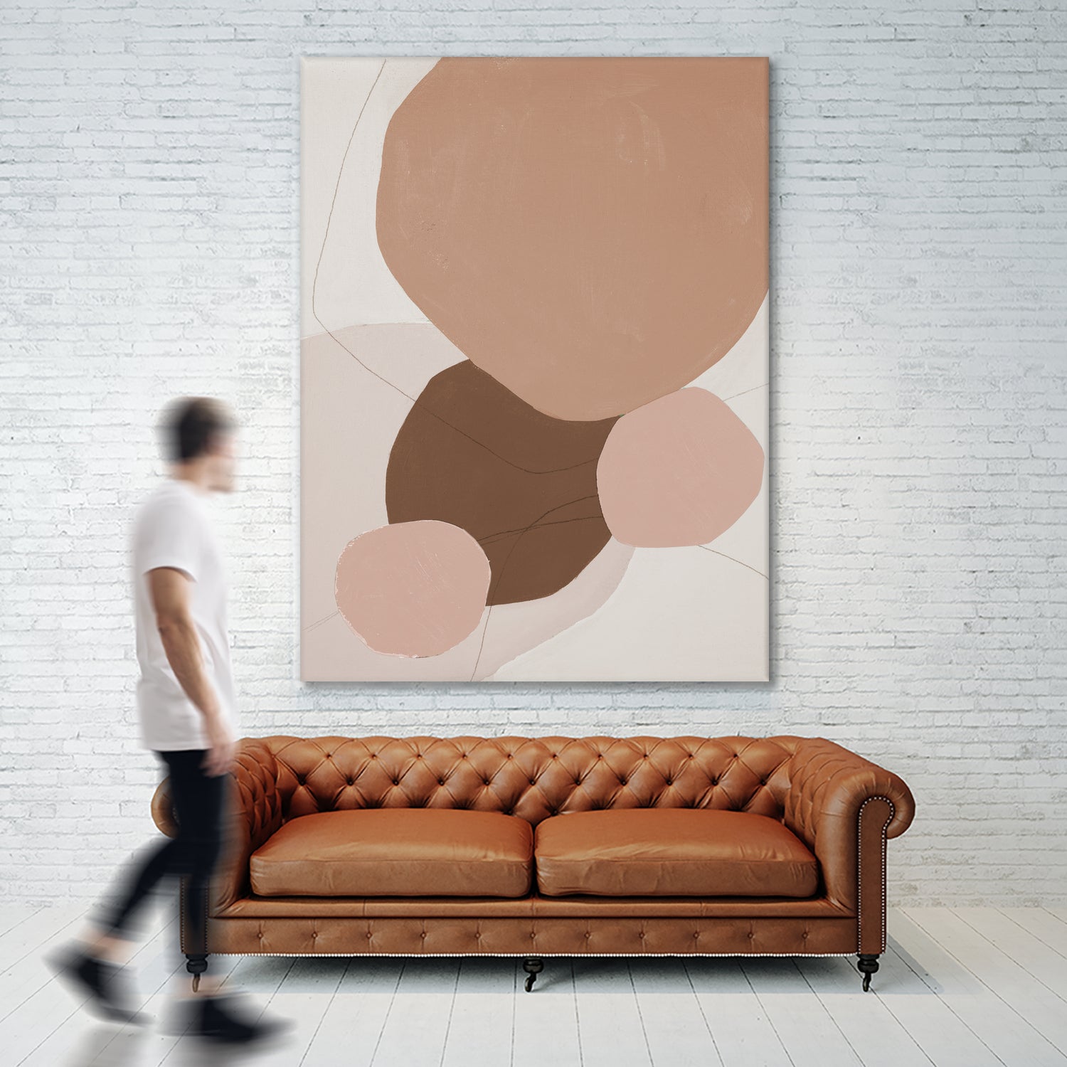 Fresh Shapes In Brown by Patricia Pinto on GIANT ART - abstract abstract