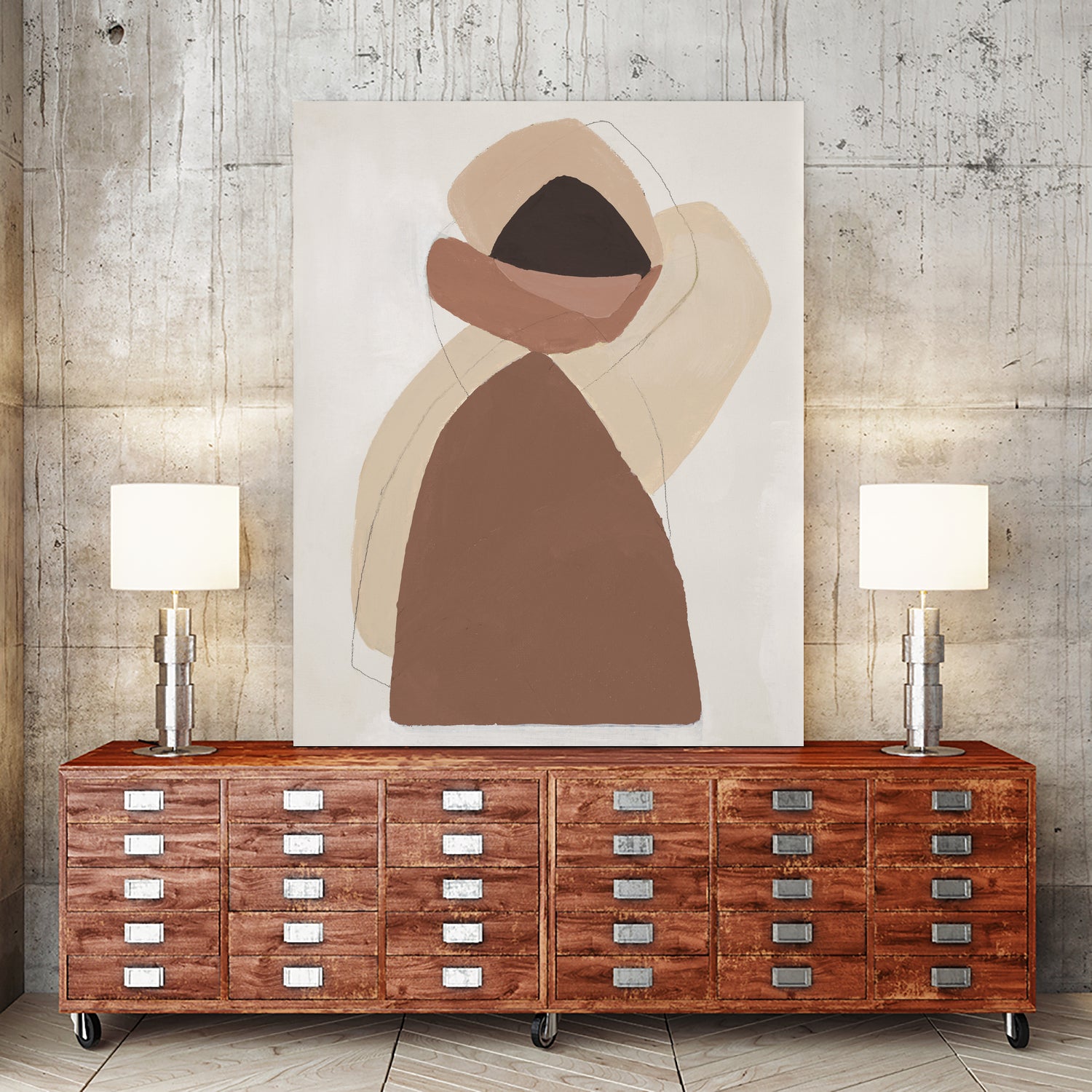 Mid-century In Brown I by Patricia Pinto on GIANT ART - abstract abstract