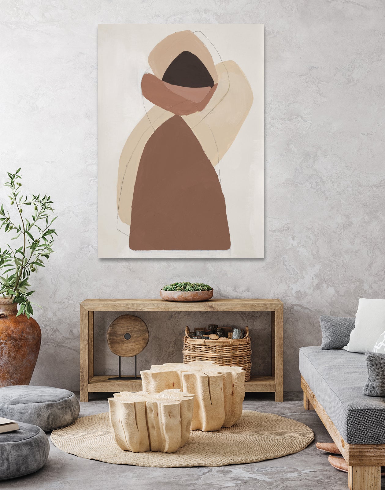 Mid-century In Brown I by Patricia Pinto on GIANT ART - abstract abstract