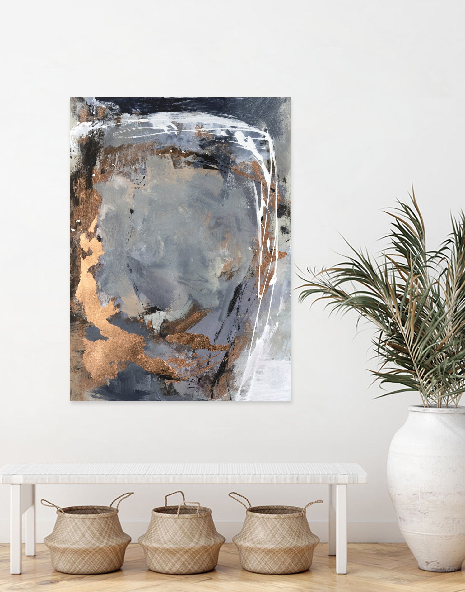 Copper Crested Twilight I by Victoria Barnes on GIANT ART - abstract geometrics abstract