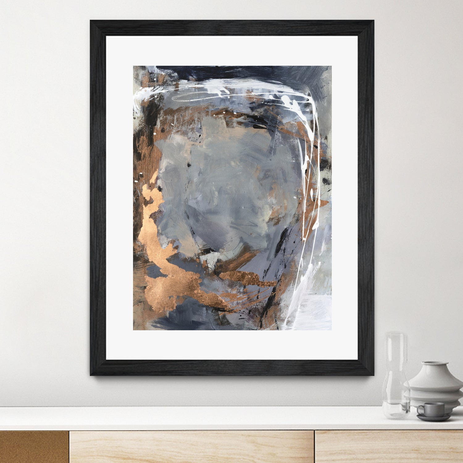 Copper Crested Twilight I by Victoria Barnes on GIANT ART - abstract geometrics abstract