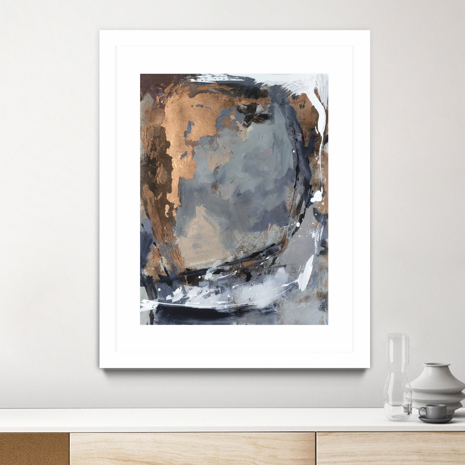 Copper Crested Twilight II by Victoria Barnes on GIANT ART - abstract geometrics abstract