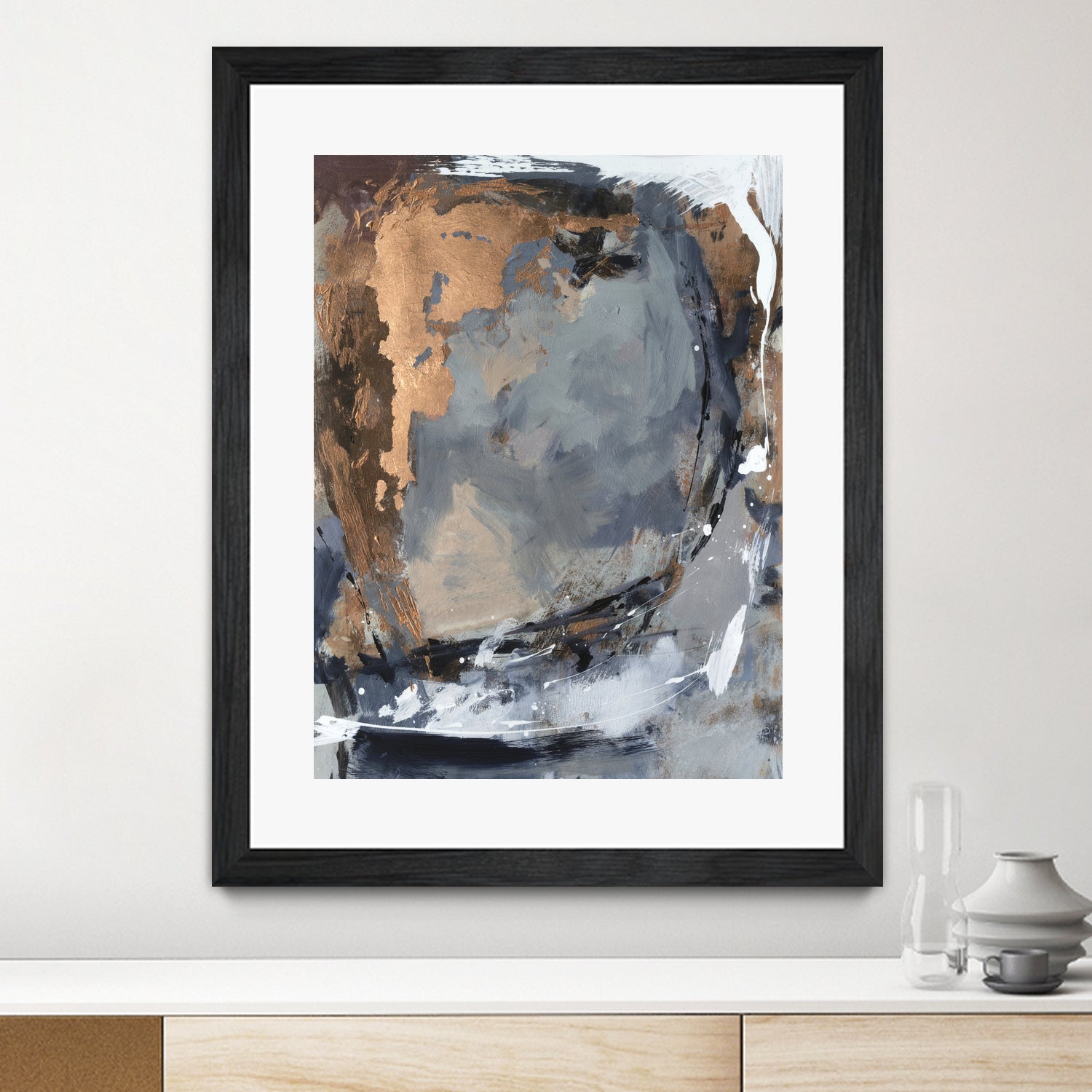 Copper Crested Twilight II by Victoria Barnes on GIANT ART - abstract geometrics abstract