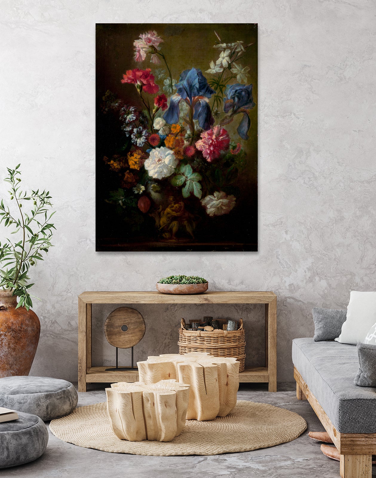 Demure Dutch Floral I by Jan Van Huysum on GIANT ART - botanical