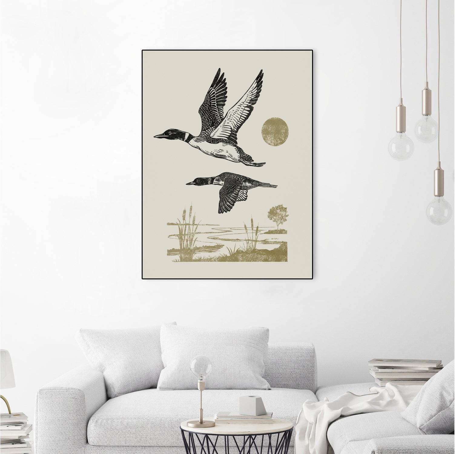 Lake Meditation ll by Victoria Barnes on GIANT ART - animals nature birds